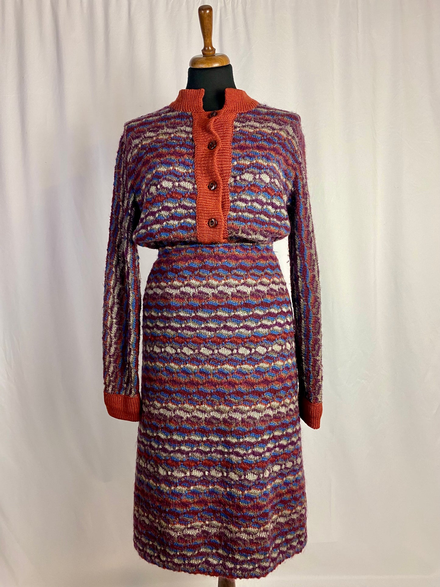 Set anni ‘70 cardigan + gonna - TG. 44