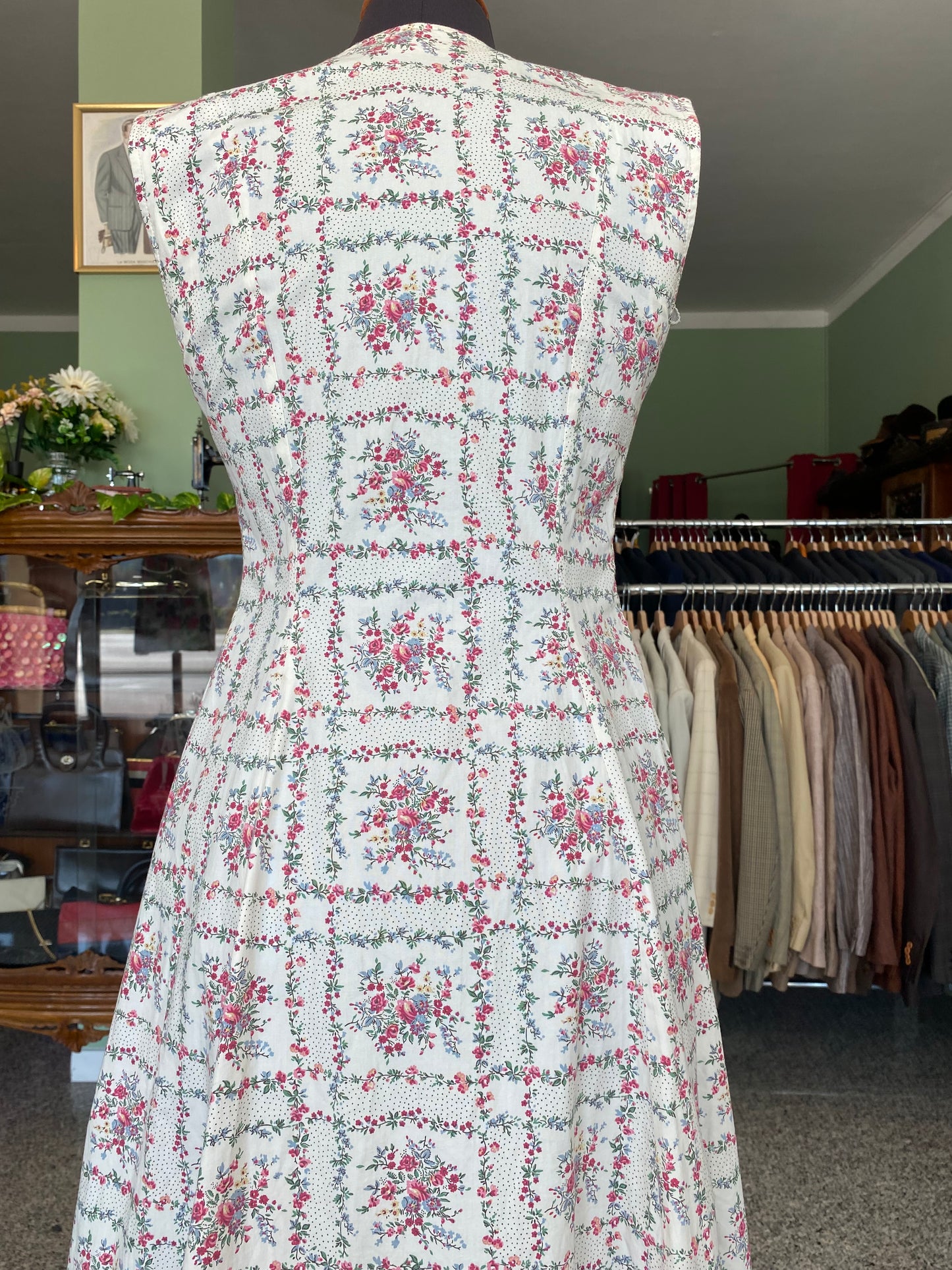 Abito anni ‘50 in cotone - TG. 40 con poco seno - Guardare le misure in cm