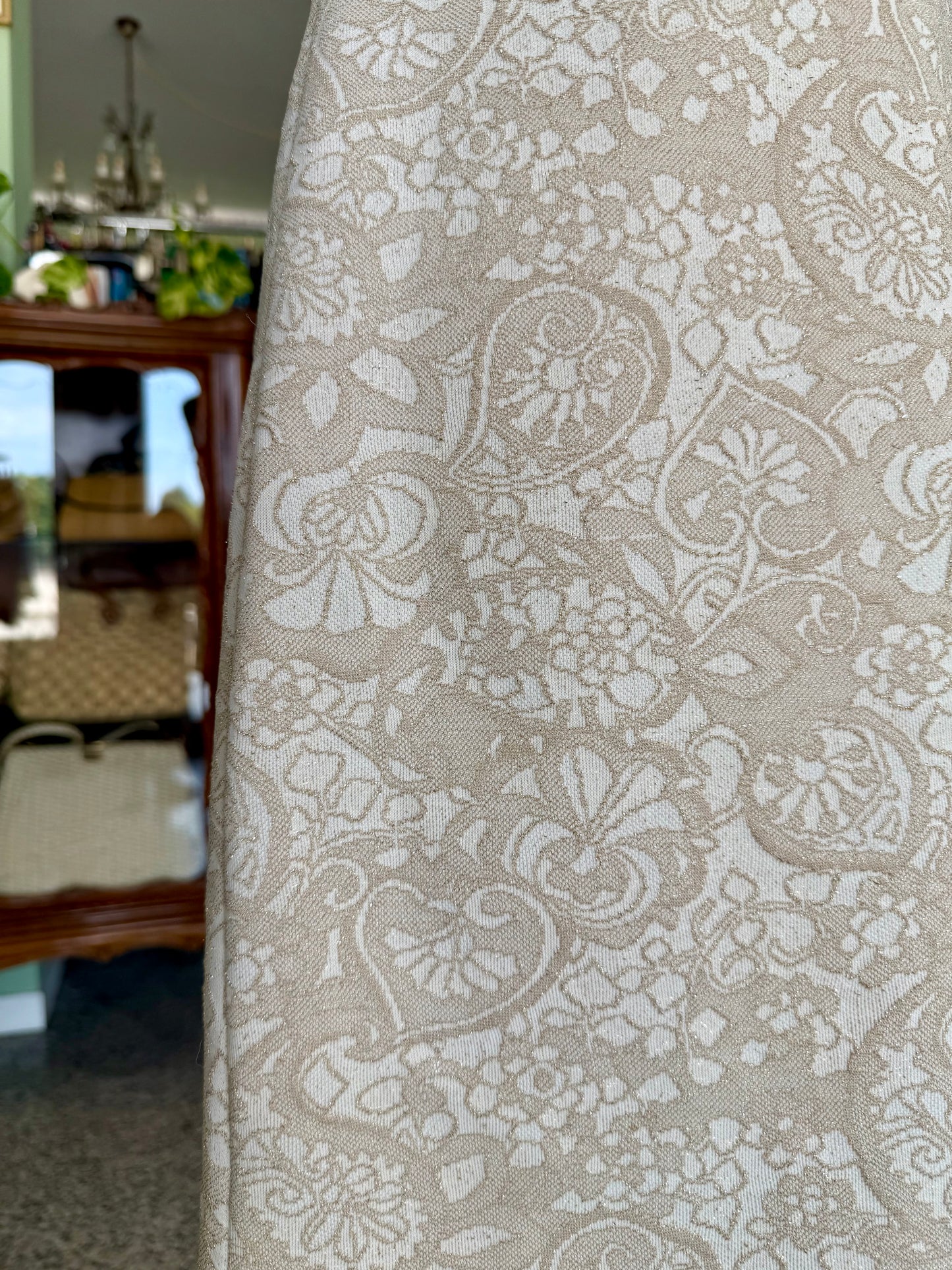 Abito anni ’60 oro broccato - TG. 42/44