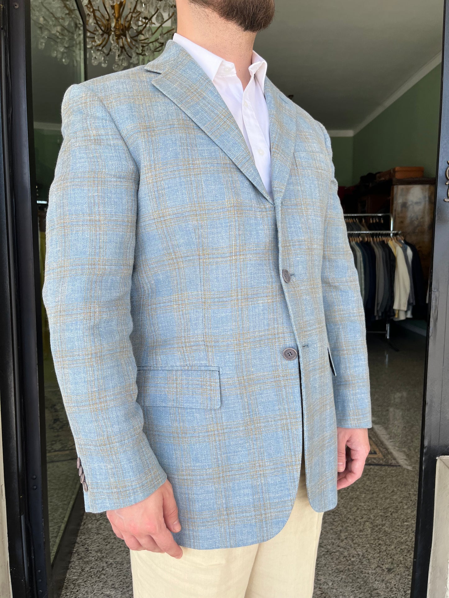 Giacca Boggi anni '90 in seta lino lana tg. 50
