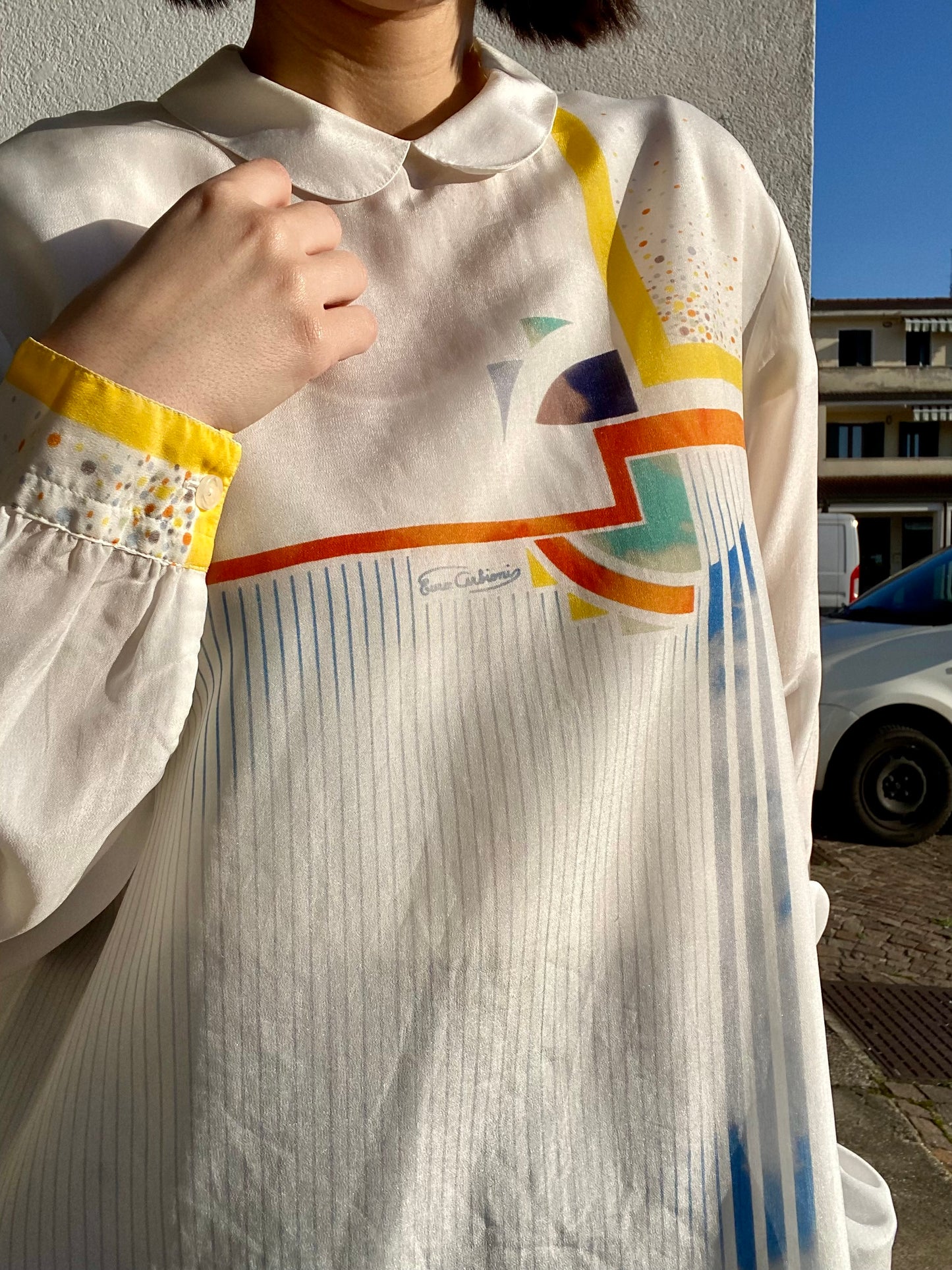 Camicia con stampa astratta - TG. 40/42