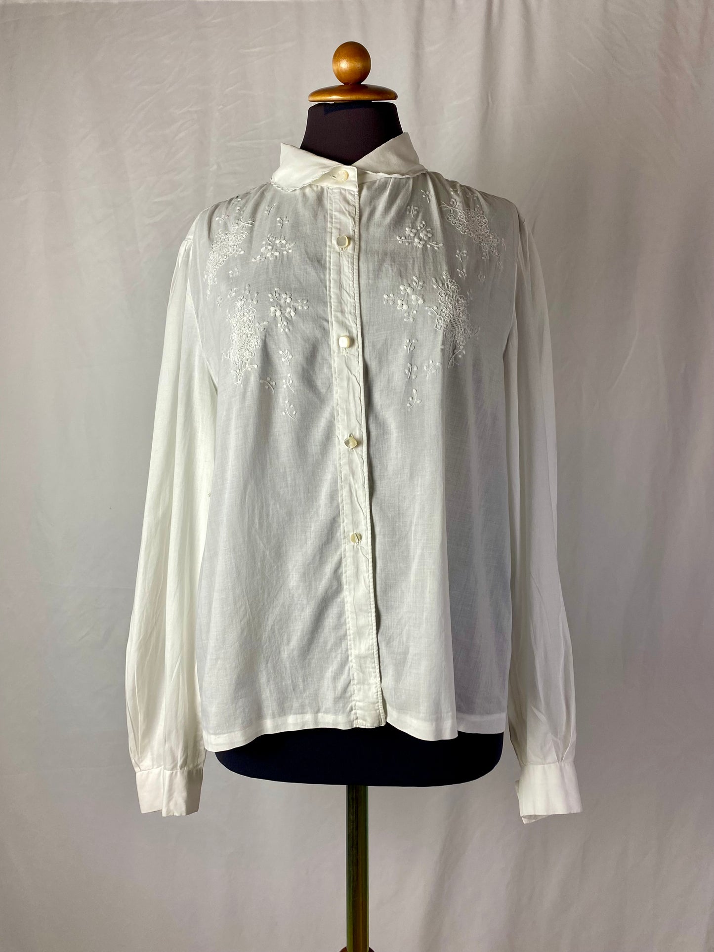 Camicia bianca in cotone - TG. 44