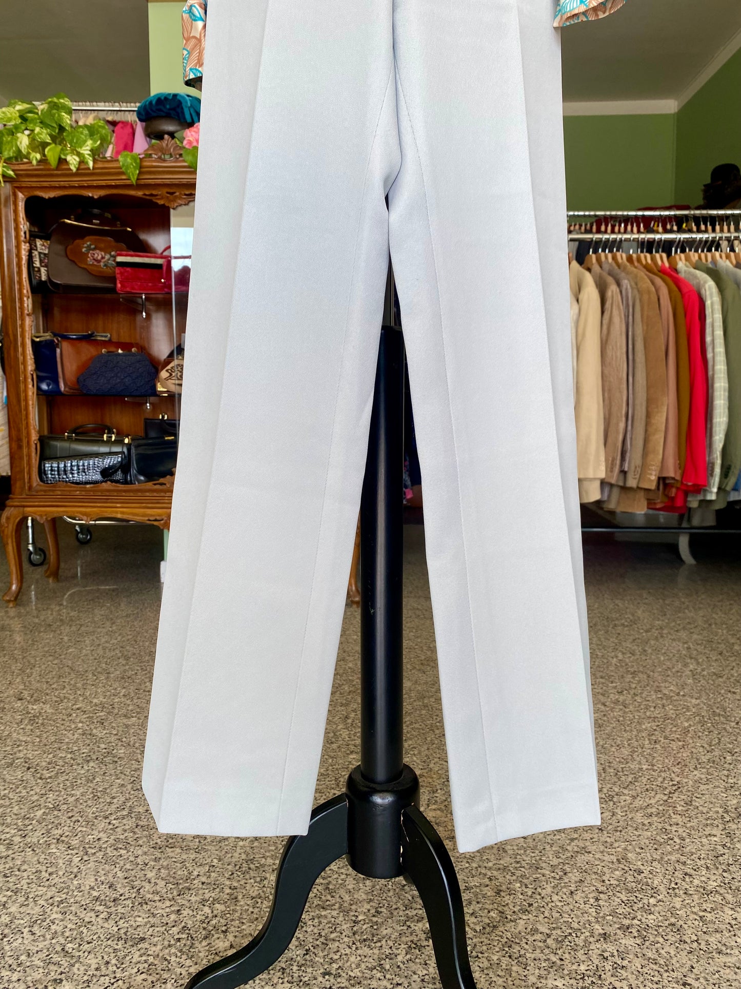 Pantaloni anni ‘70 color grigio chiaro - TG. 36