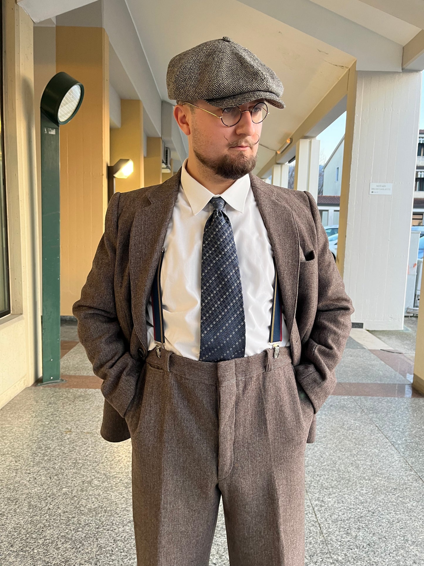 Completo anni '70 tweed tg. 52-54