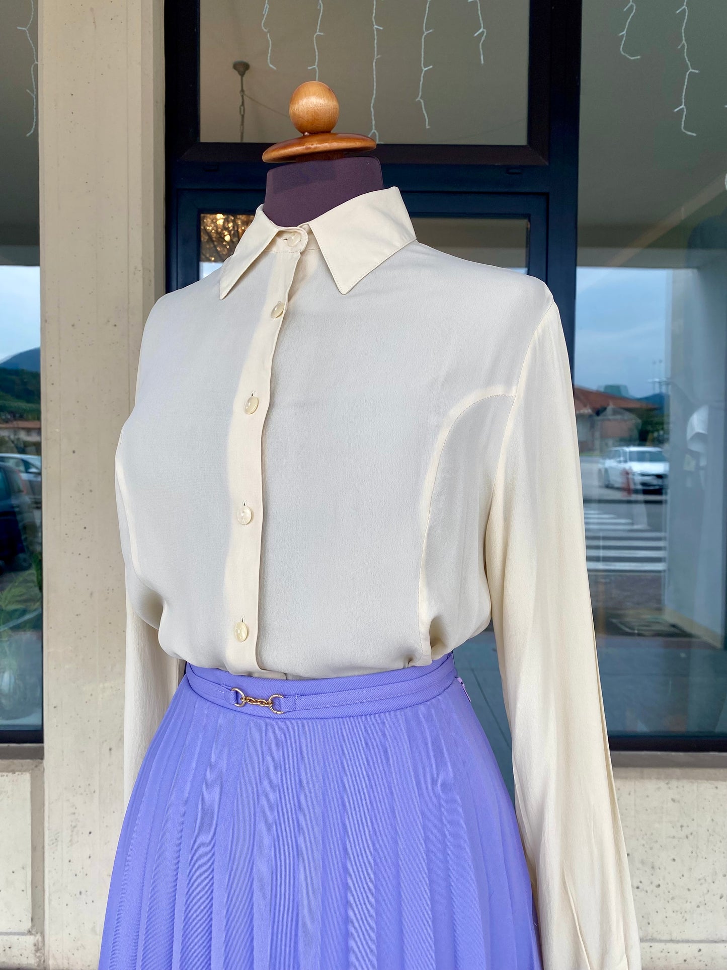 Camicia in seta panna - TG. 38/40
