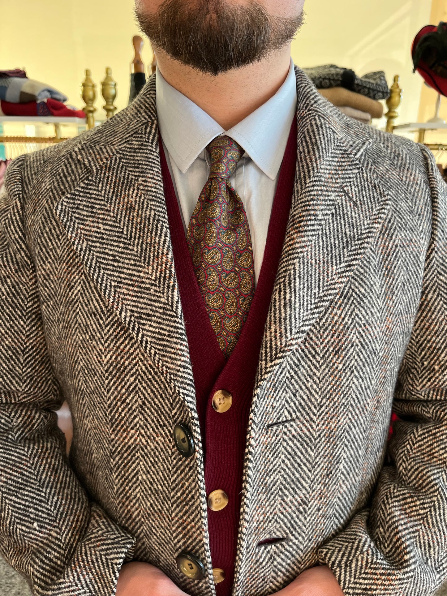 Cappotto tweed anni '70 tg. 44