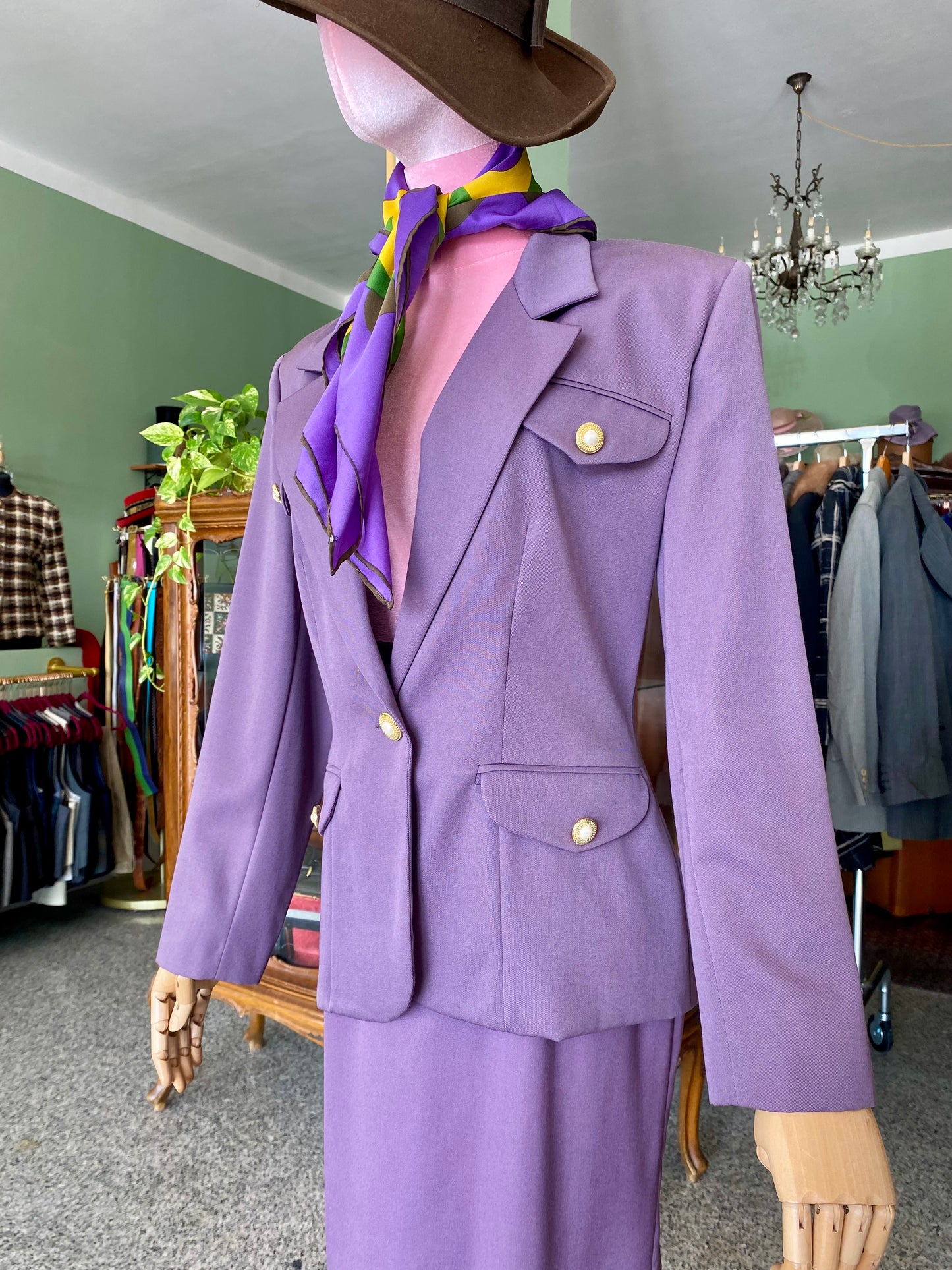 Tailleur anni ‘90 color malva - TG. 40/42