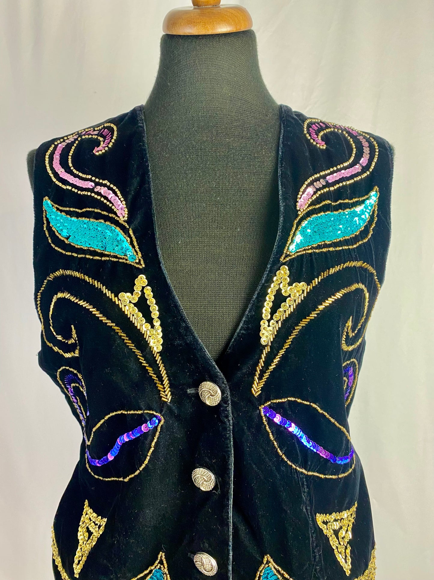 Gilet anni ‘80 paillettes - TG. 40/42