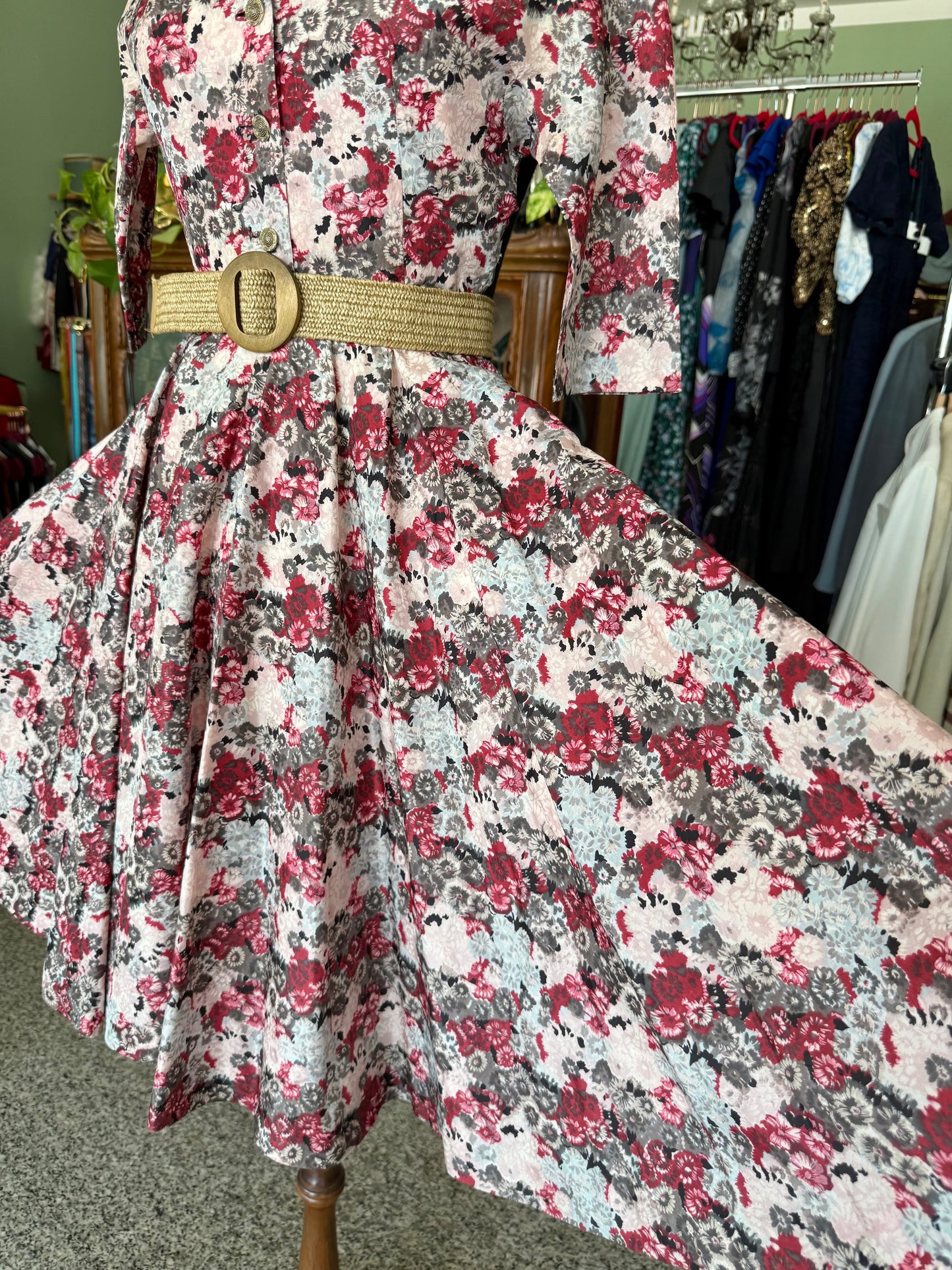 Abito anni ‘60 in taffetà di seta - TG. 40