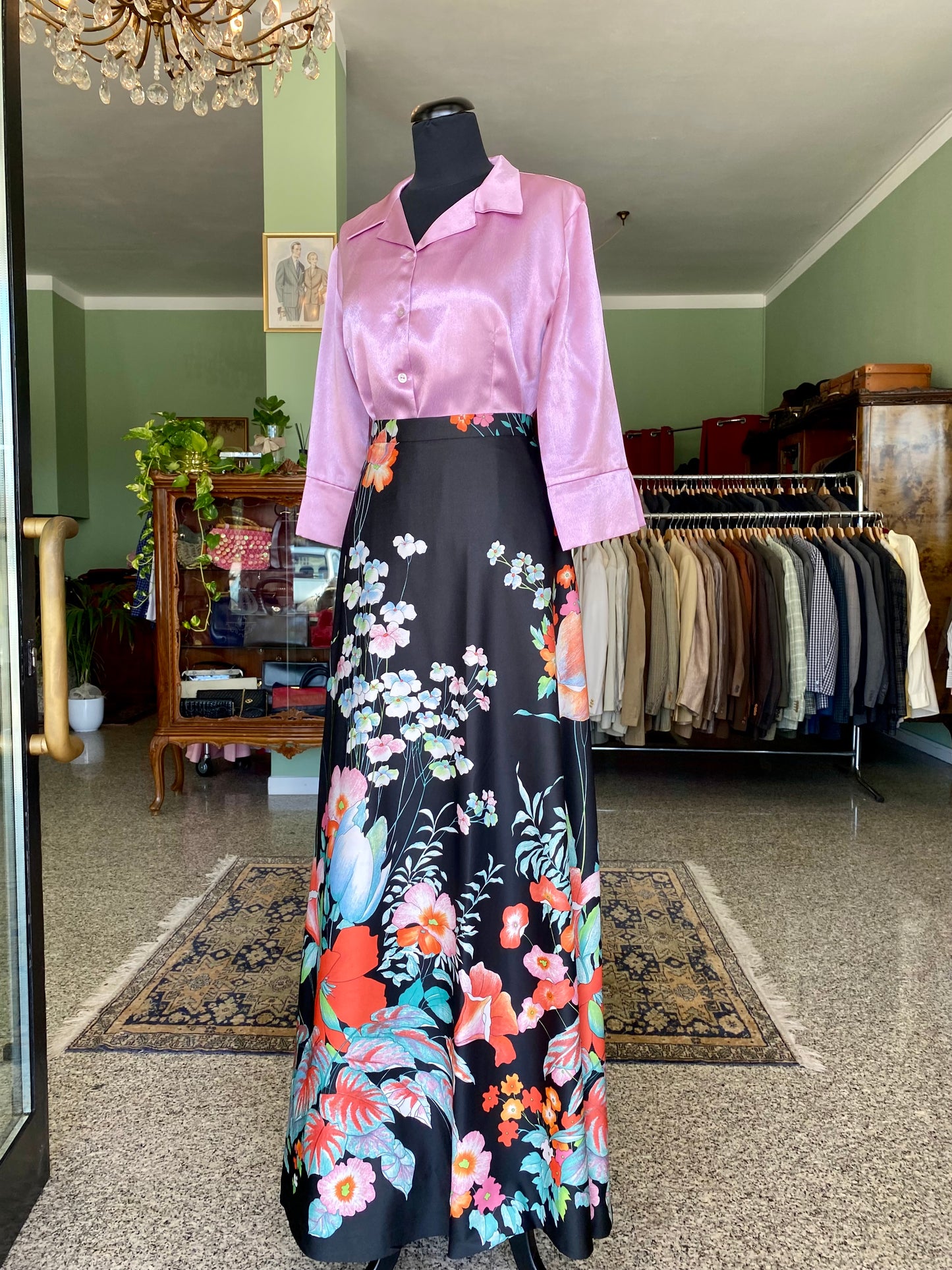 Camicia glicine in raso - TG. 38/40
