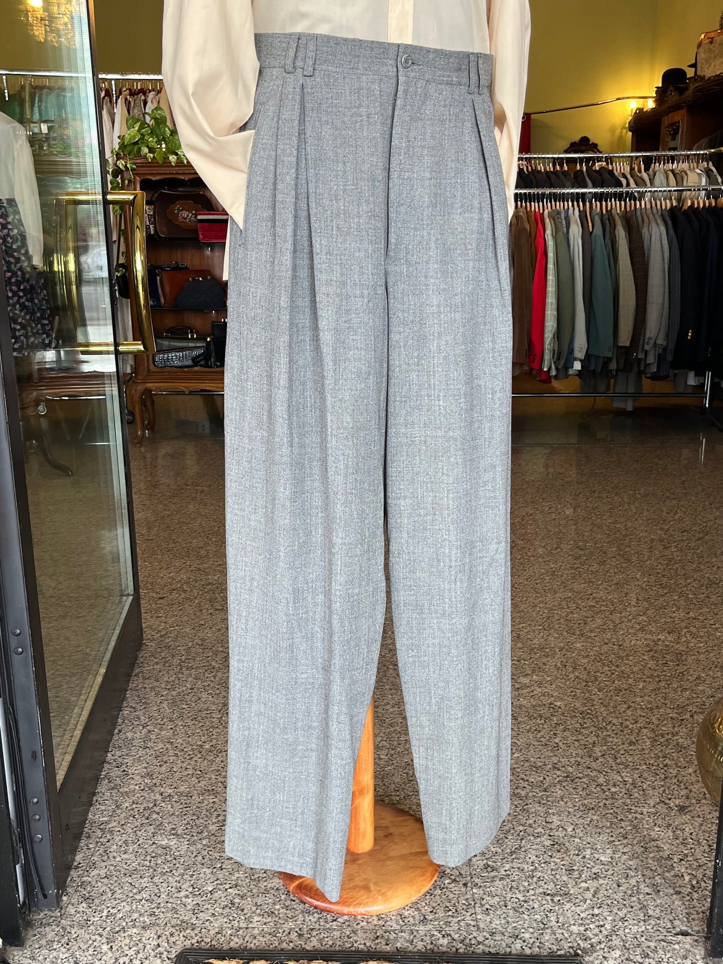 Calzoni anni ‘80 in fresco di lana tg. 46