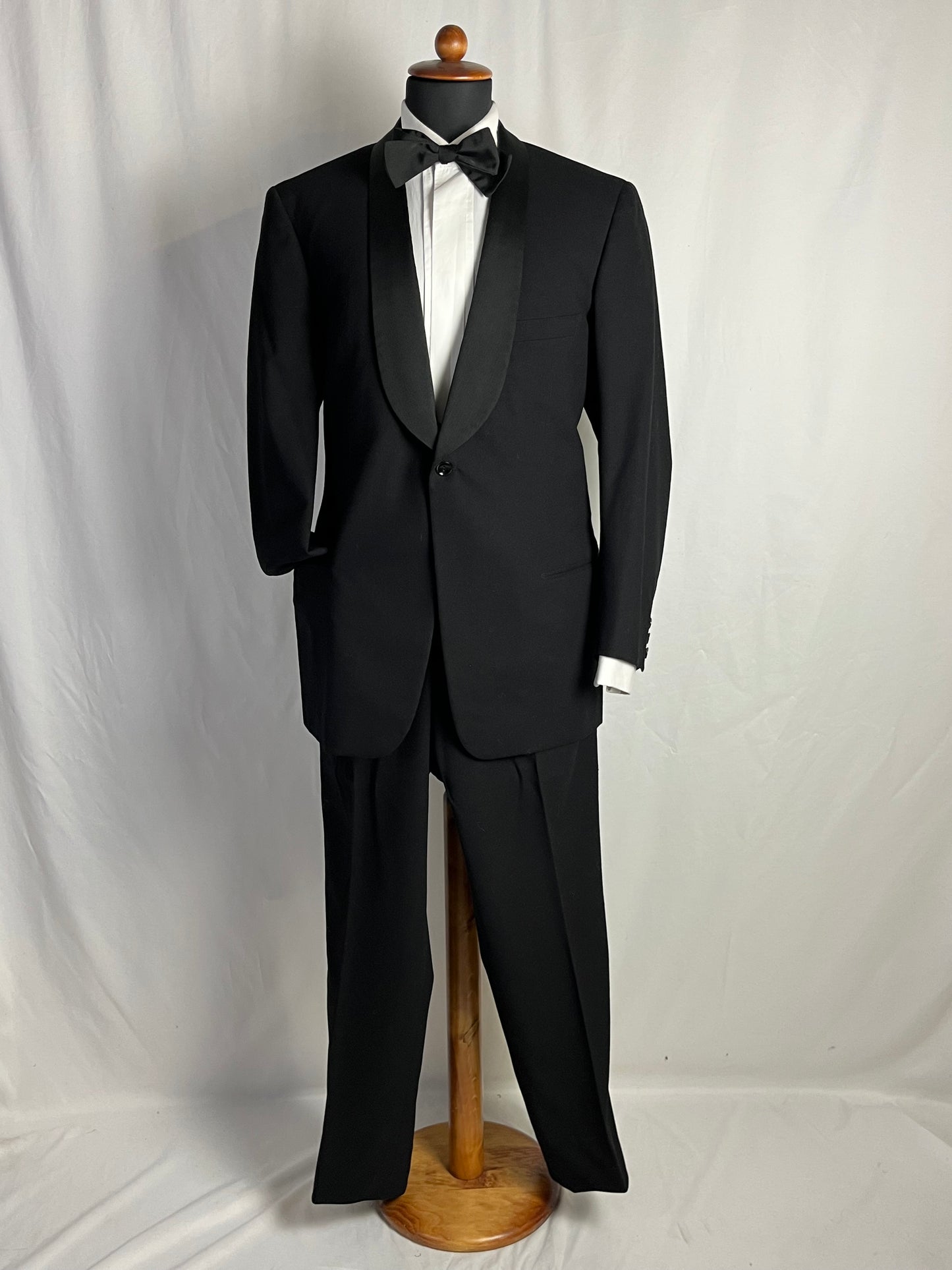 Smoking sartoriale tre pezzi anni ‘50 tg. 52-54