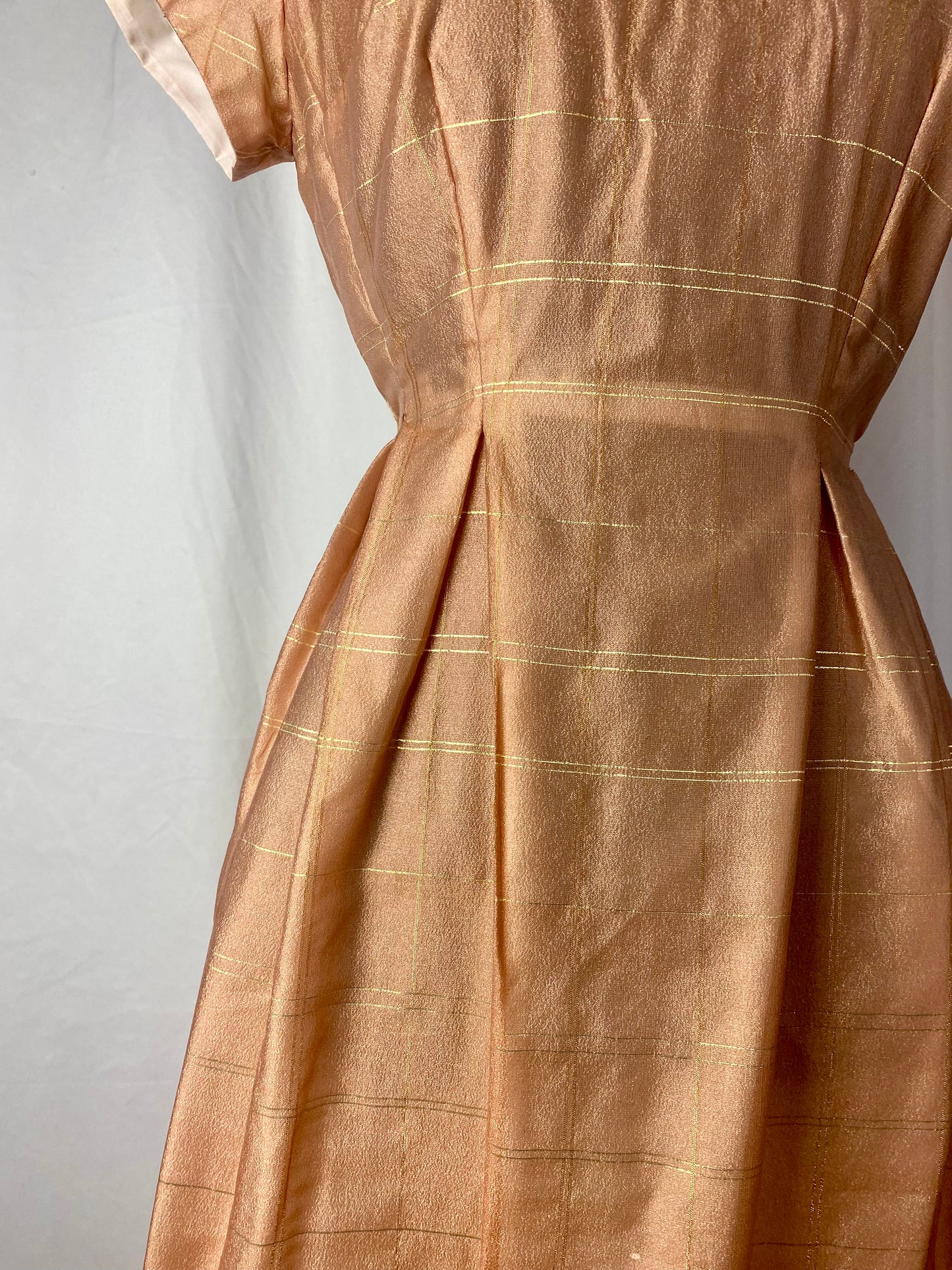 Abito anni ‘50 rosa e oro - TG. 40/42