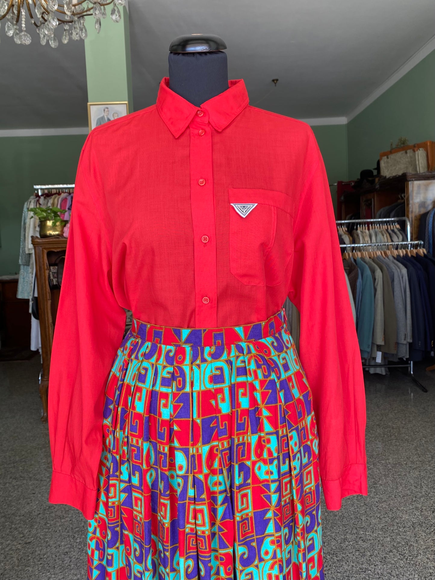 Camicia anni ‘80 rossa - TG. 44