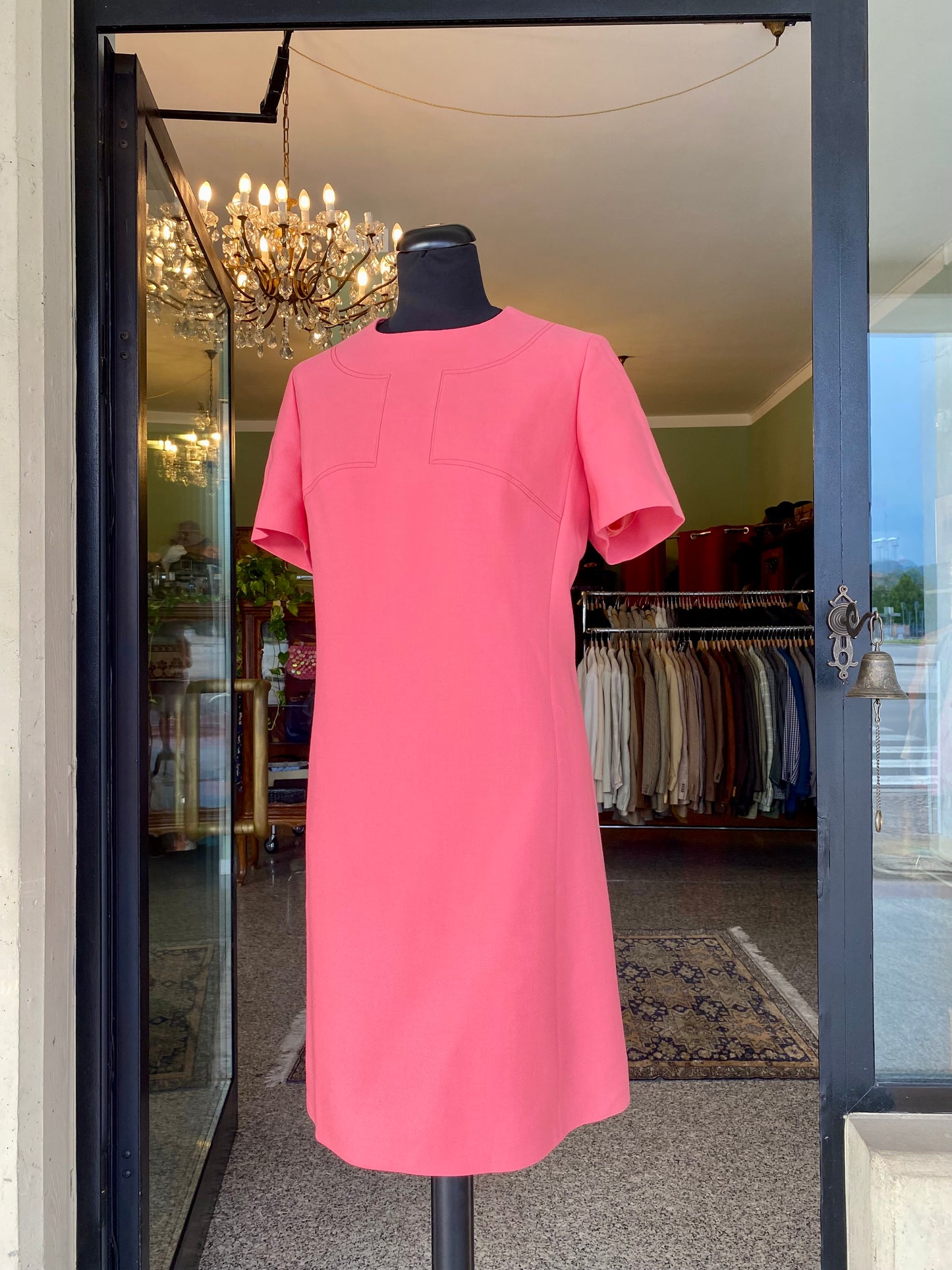 Abito anni ‘60 rosa - TG. 48 circa, guardare le misure in cm