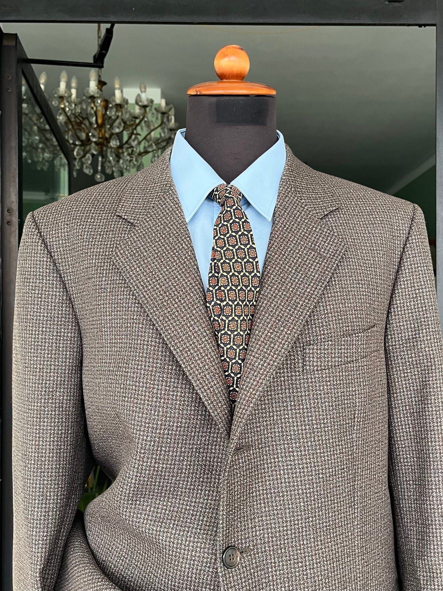 Completo anni '70 tweed tg. 56 drop 4