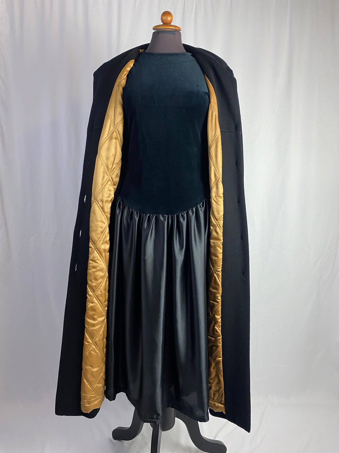 Cappotto in maglia di lana nero- TG. 44 circa