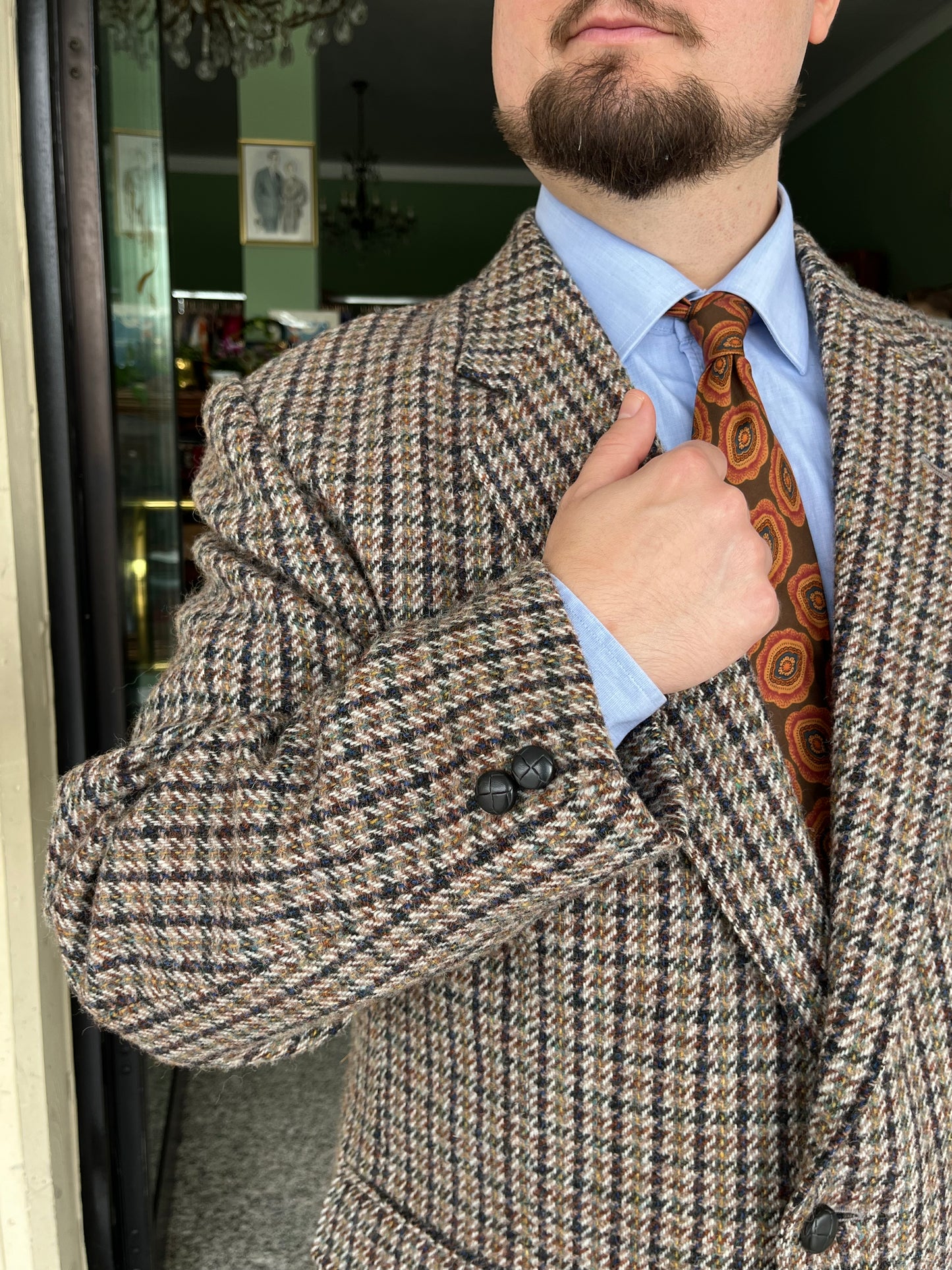 Giacca anni ‘80 Harris Tweed tg. 58