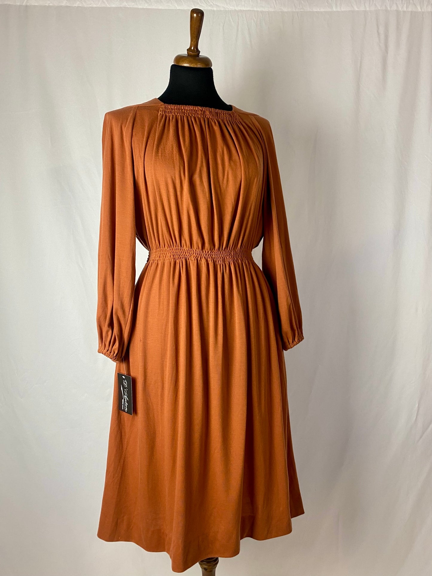 Abito anni ‘70 color ruggine - TG. 40/42