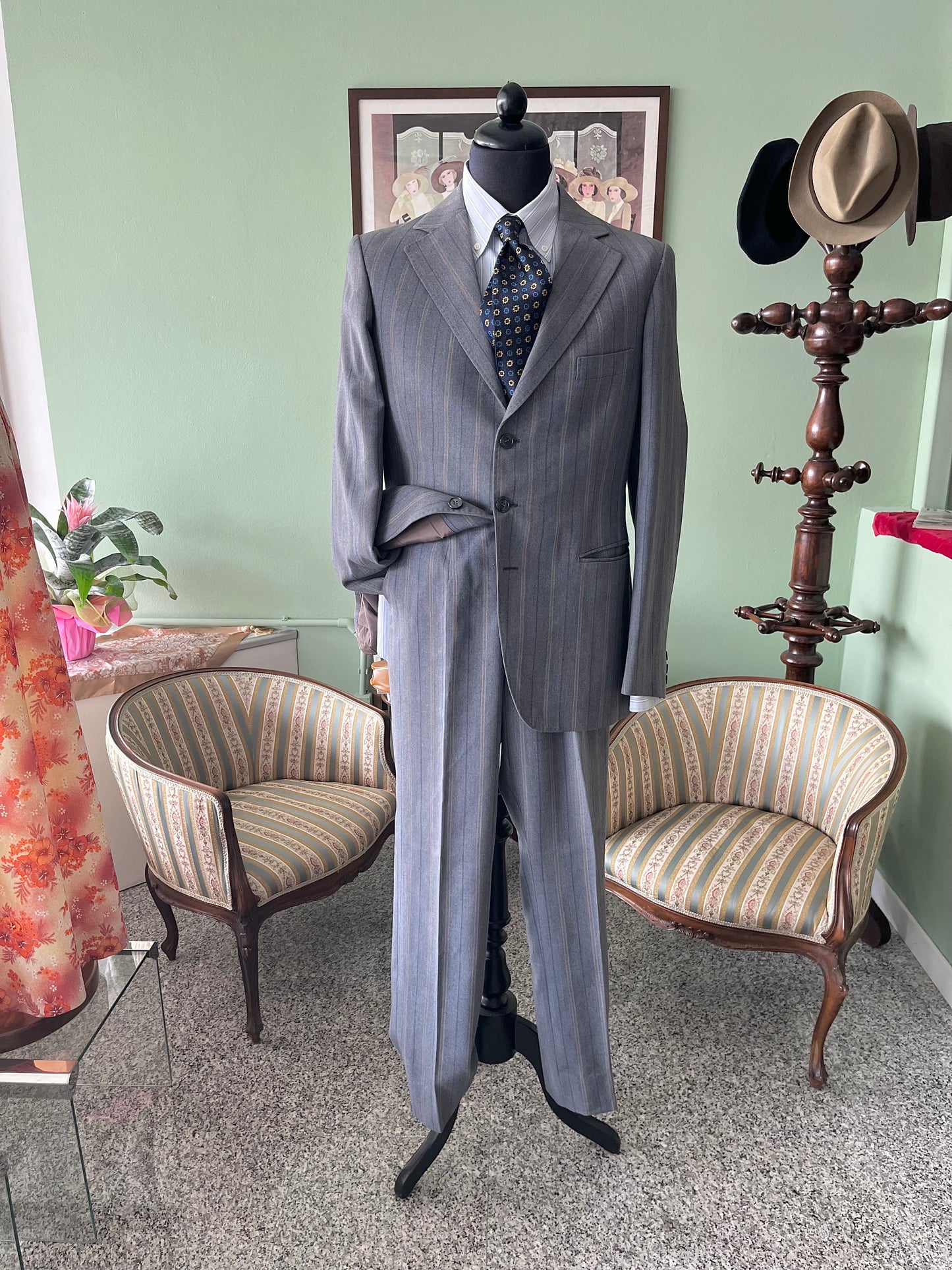 Completo anni ‘70 grigio/polvere