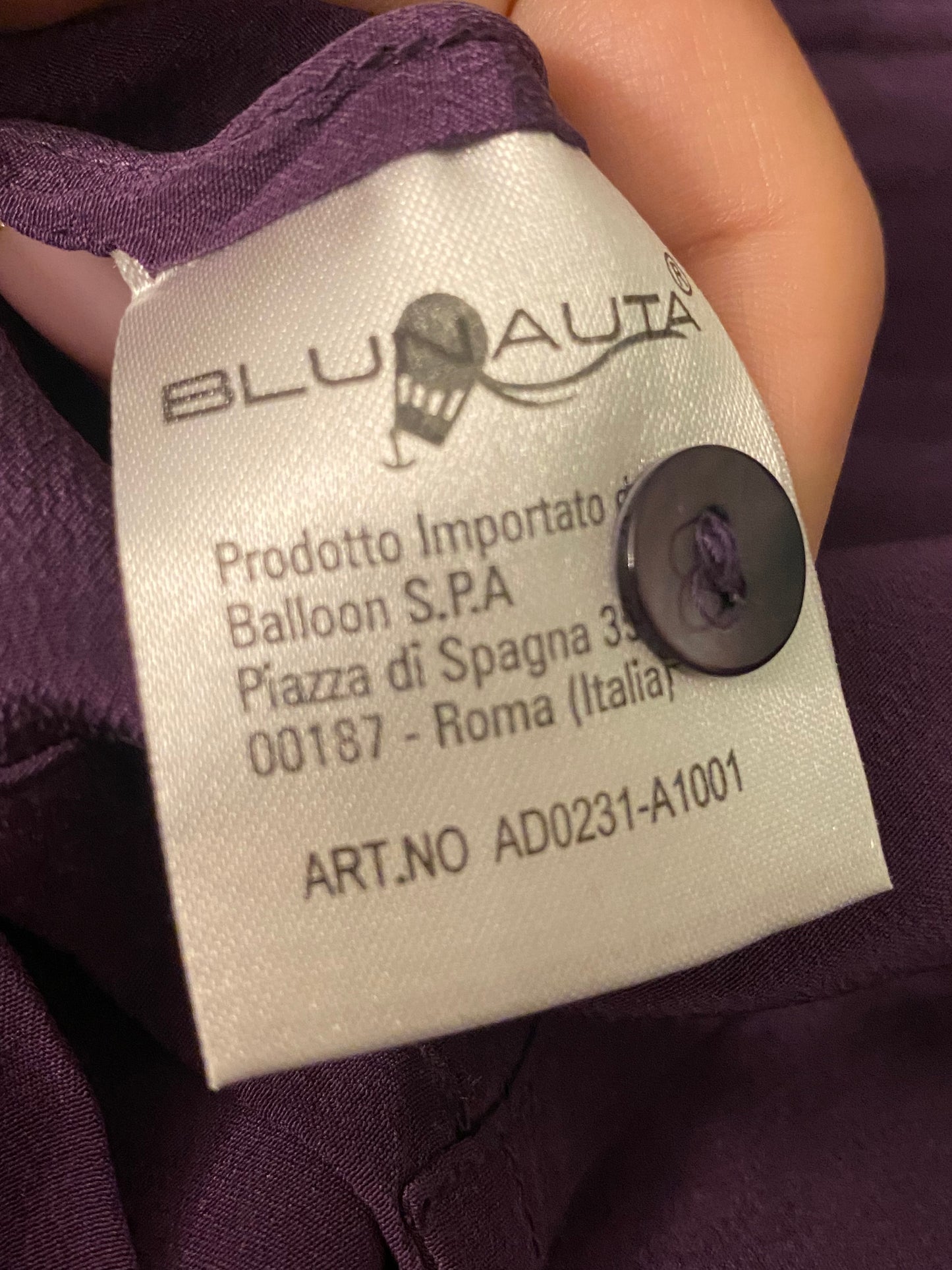 Camicia in seta viola - TG. 40/42
