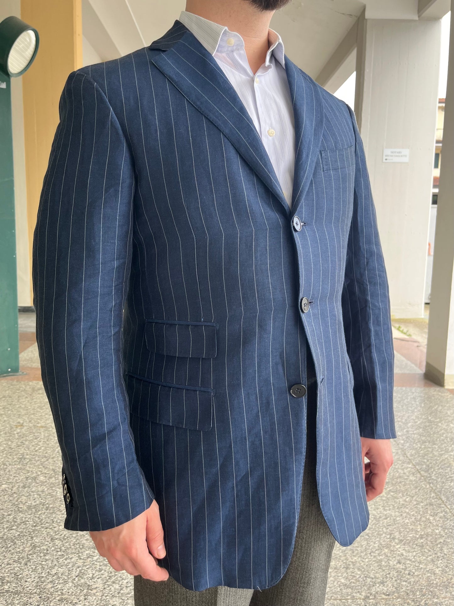 Giacca Ermenegildo Zegna in seta e lino tg. 48