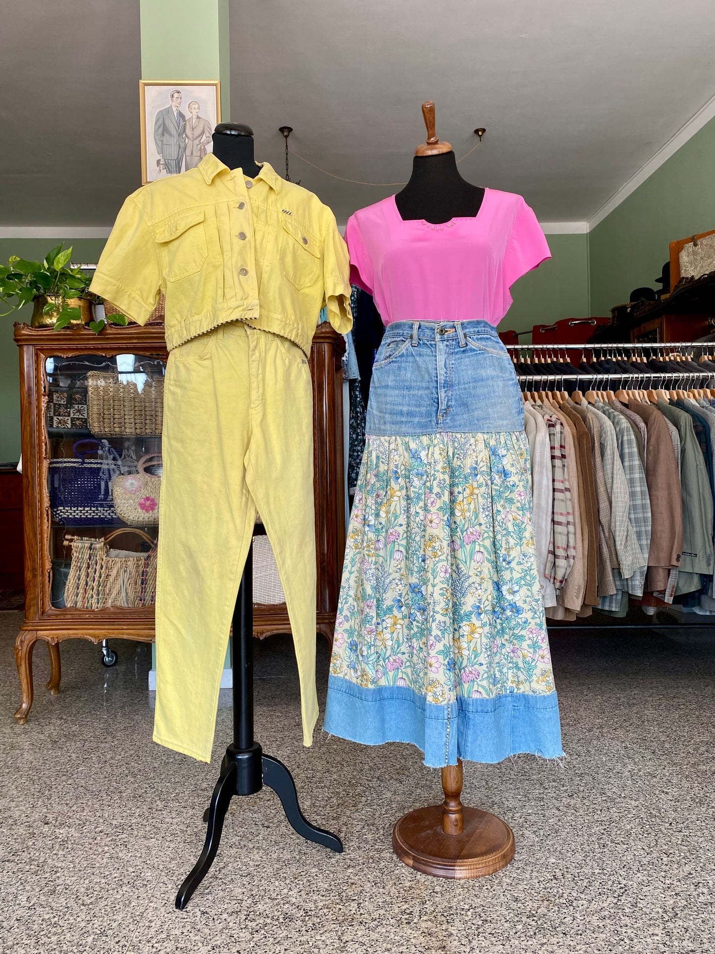 Completo denim giallo anni ‘90 - TG. 38
