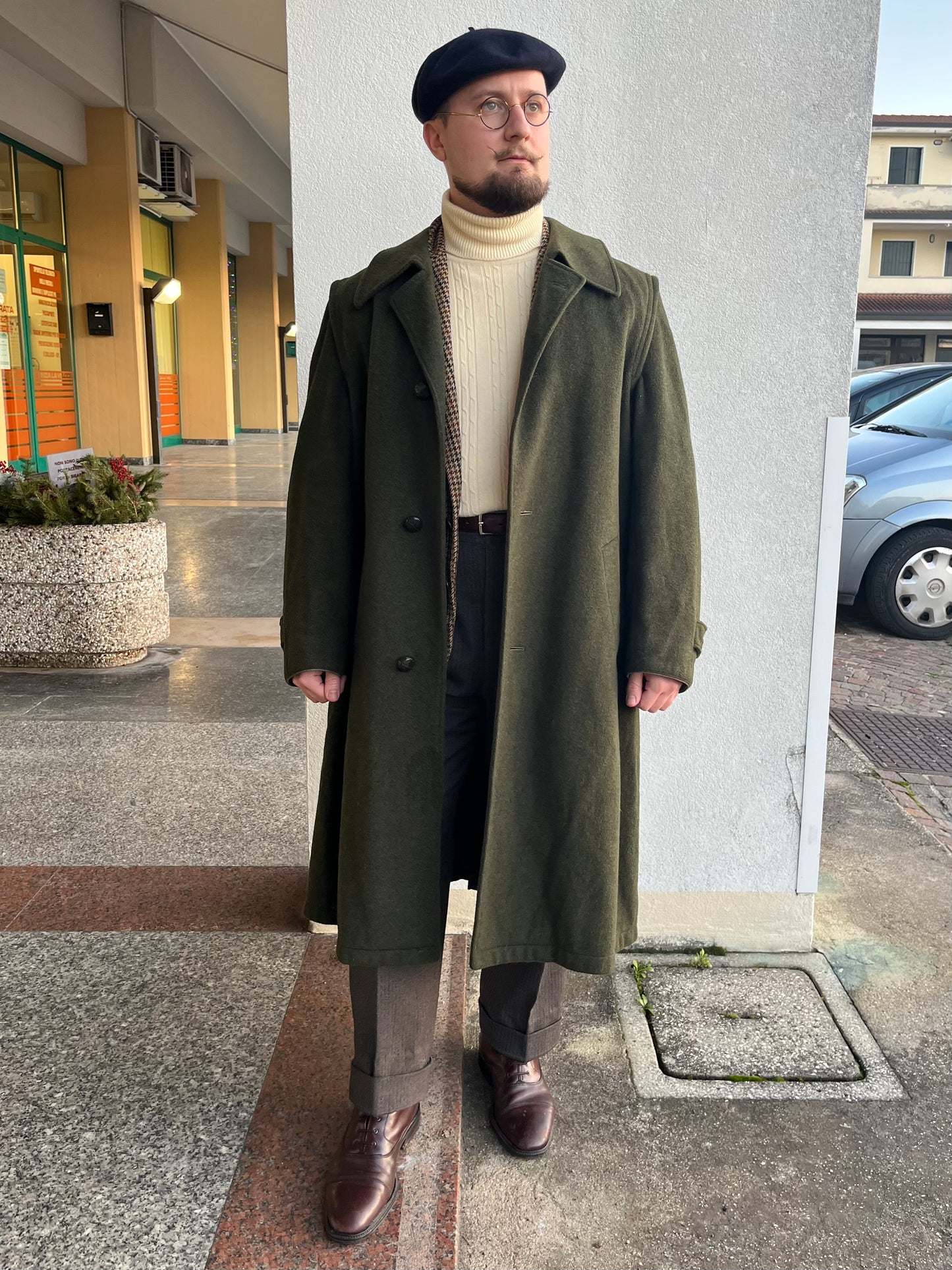Cappotto Loden anni '70 tg. 52-54