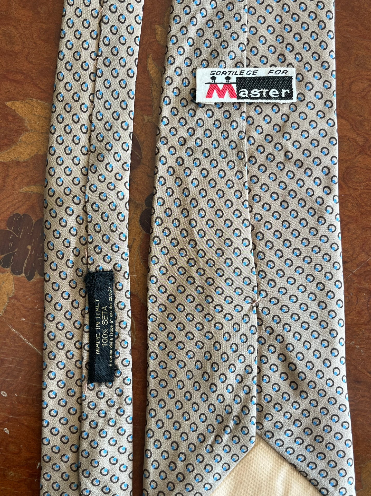 Cravatta anni ‘60 micro-fantasia