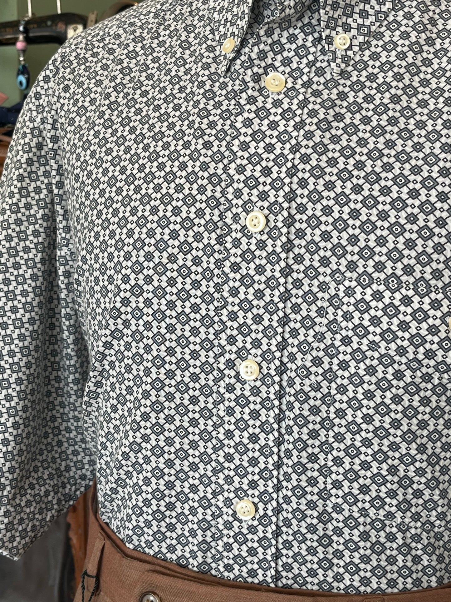 Camicia a maniche corte cotone L-XL
