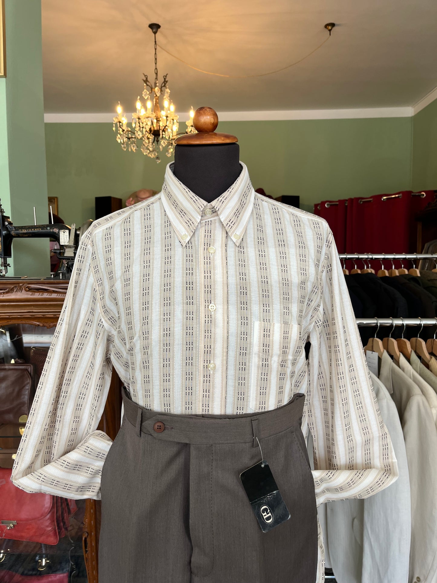 Camicia anni ‘80 nocciola tg. M