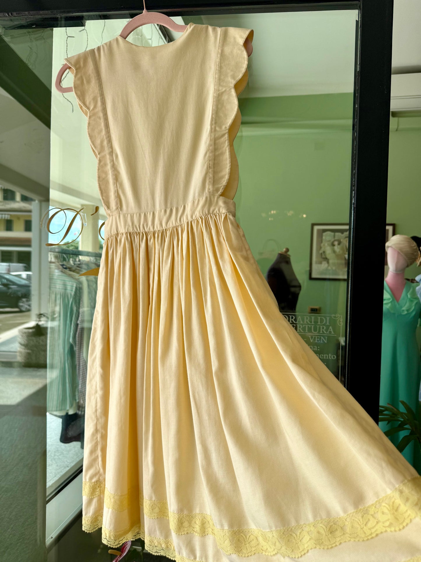Abito giallo da giorno anni ‘50 - TG. 38