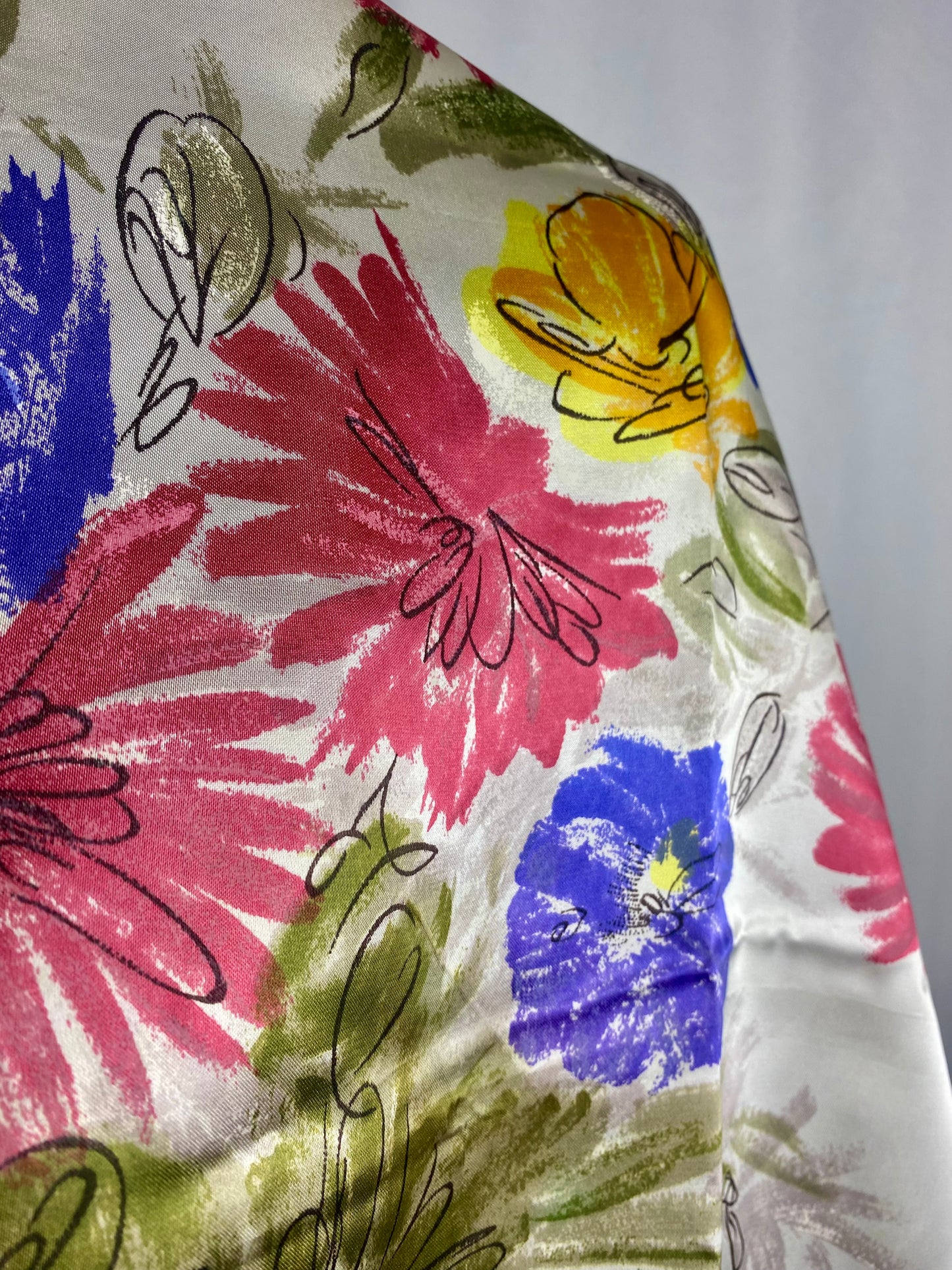 Foulard in seta floreale
