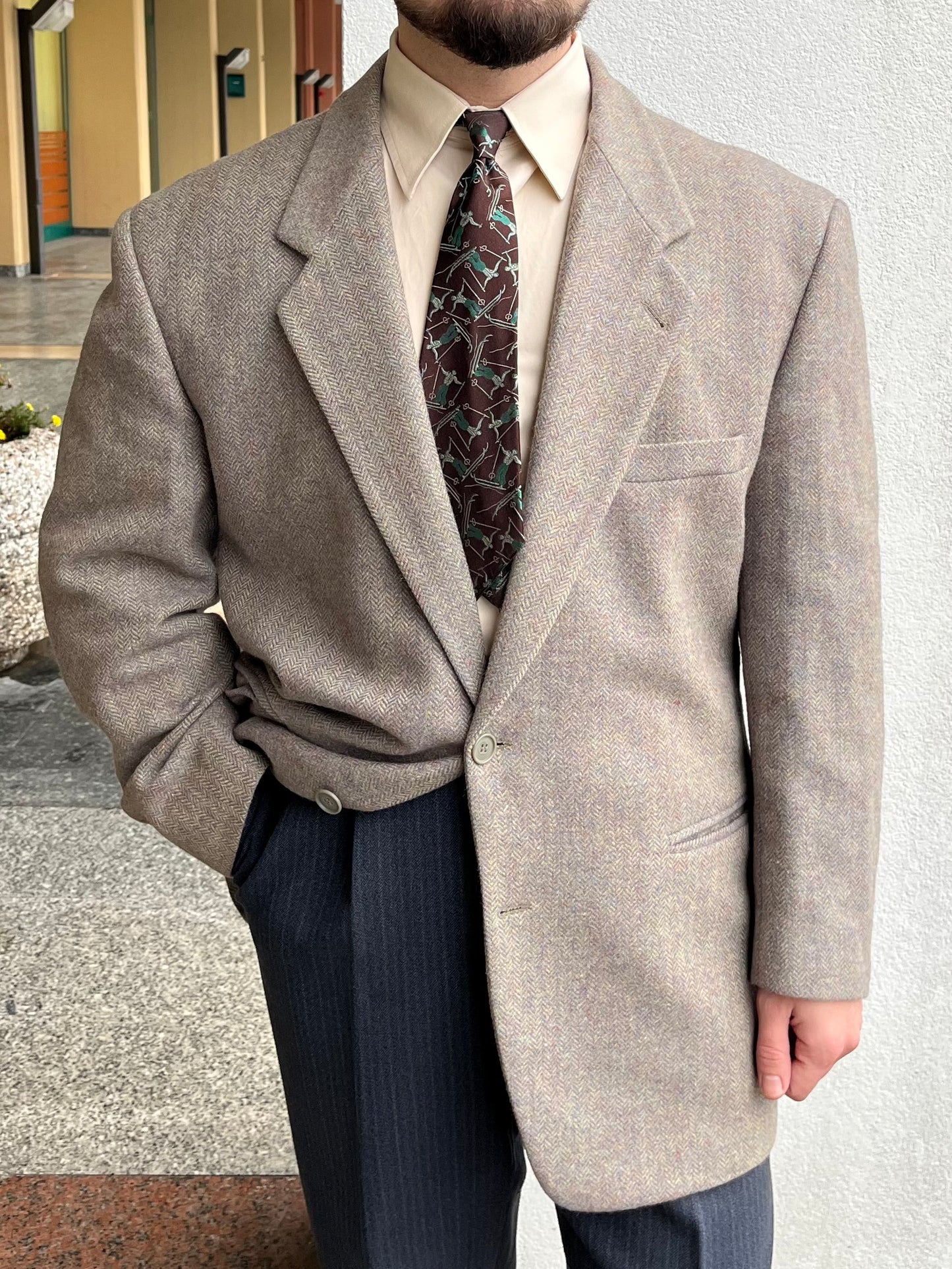 Giacca in tweed anni ‘80 tg. 54