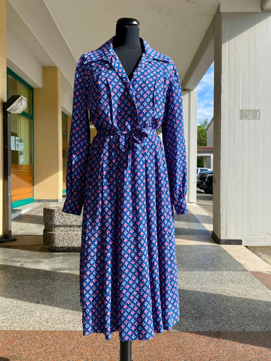 Abito anni ‘70 All-over prin- TG. 42 circa