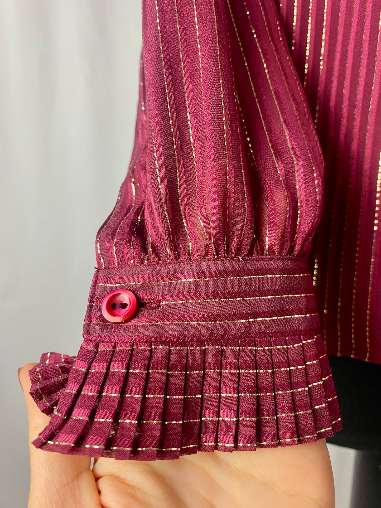 Camicia in seta bordeaux - TG. 40/42