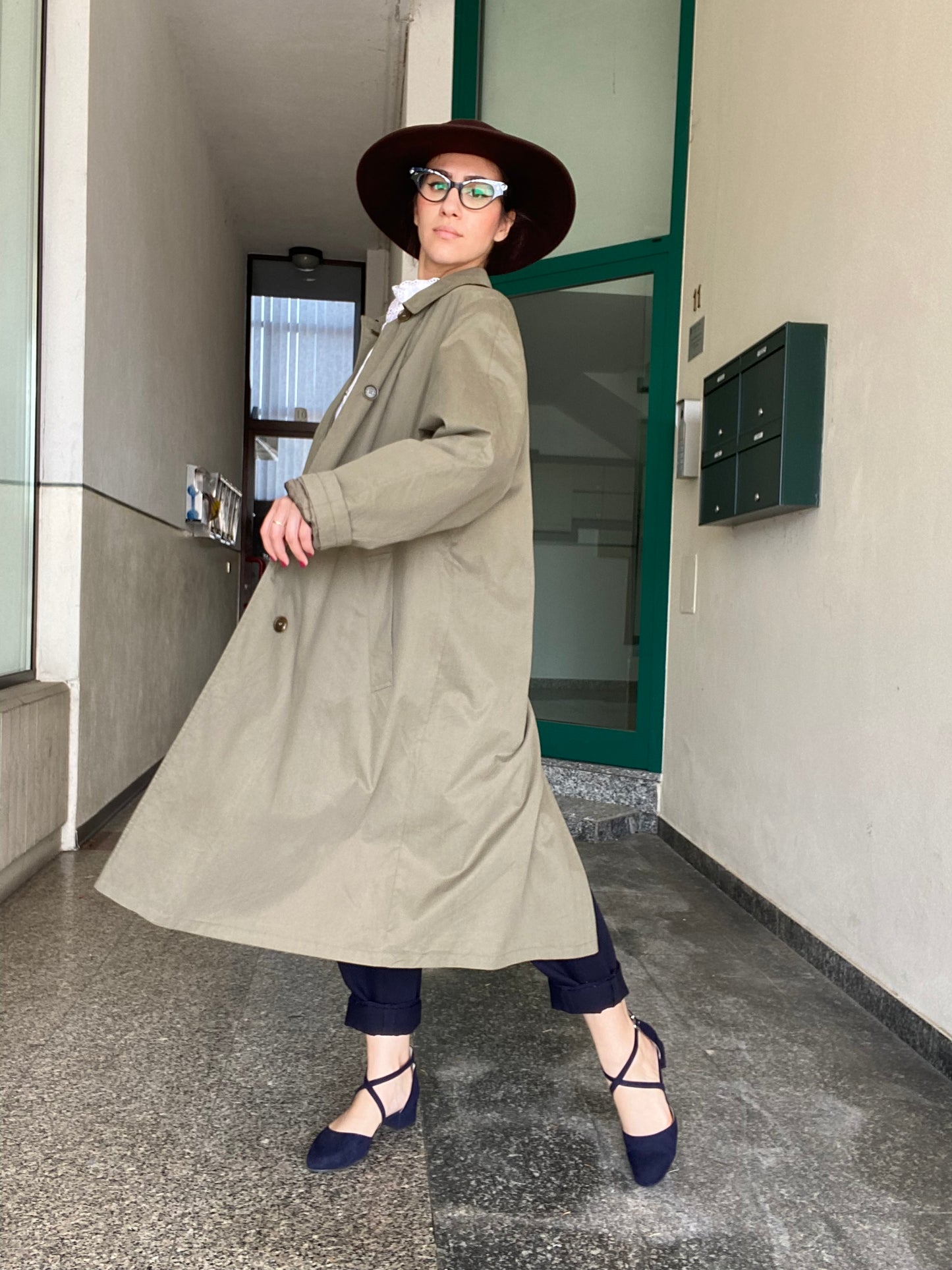 Trench verde militare