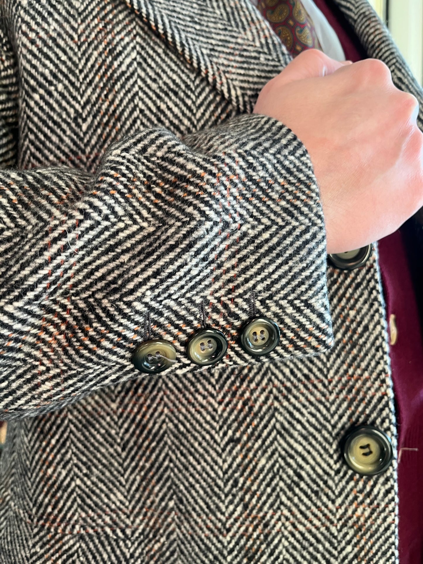 Cappotto tweed anni '70 tg. 44