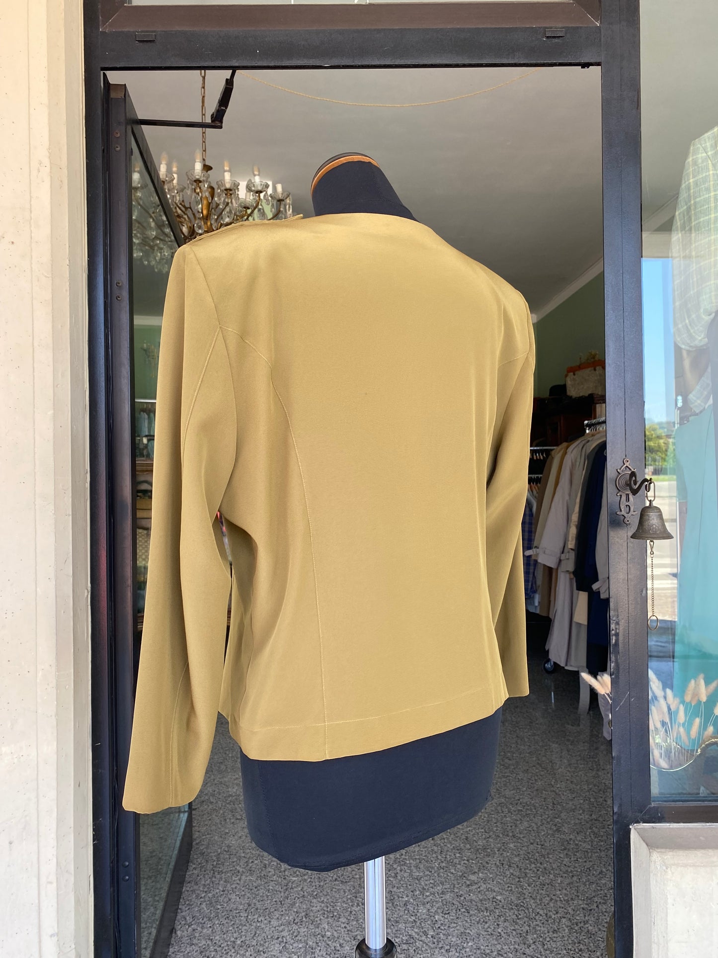 Blusa elegante verde oliva - TG. 46
