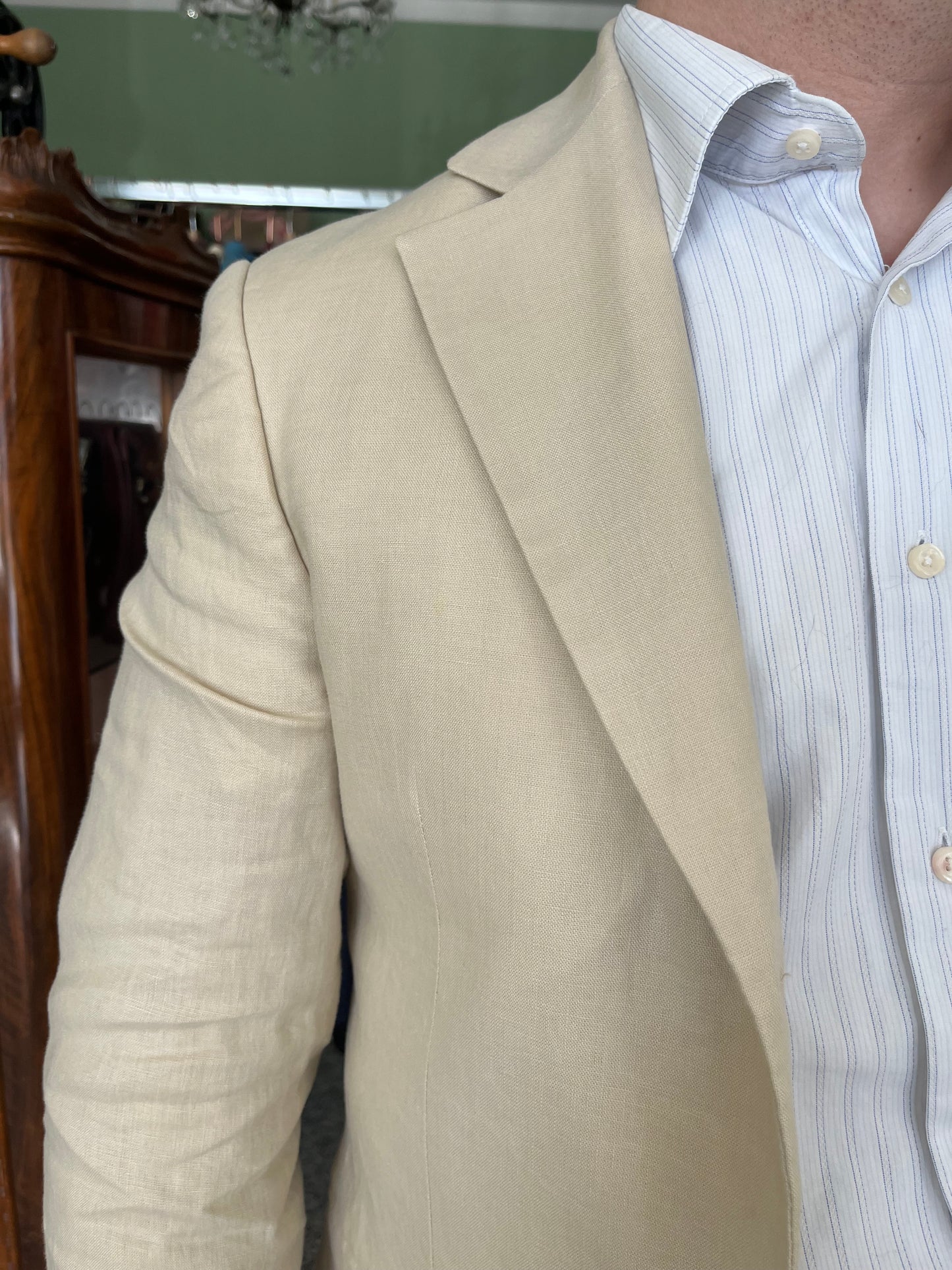 Giacca anni ‘90 lino crema 46-48