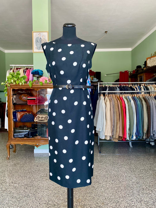 Abito a pois sartoriale anni ‘60 - TG. 44 circa