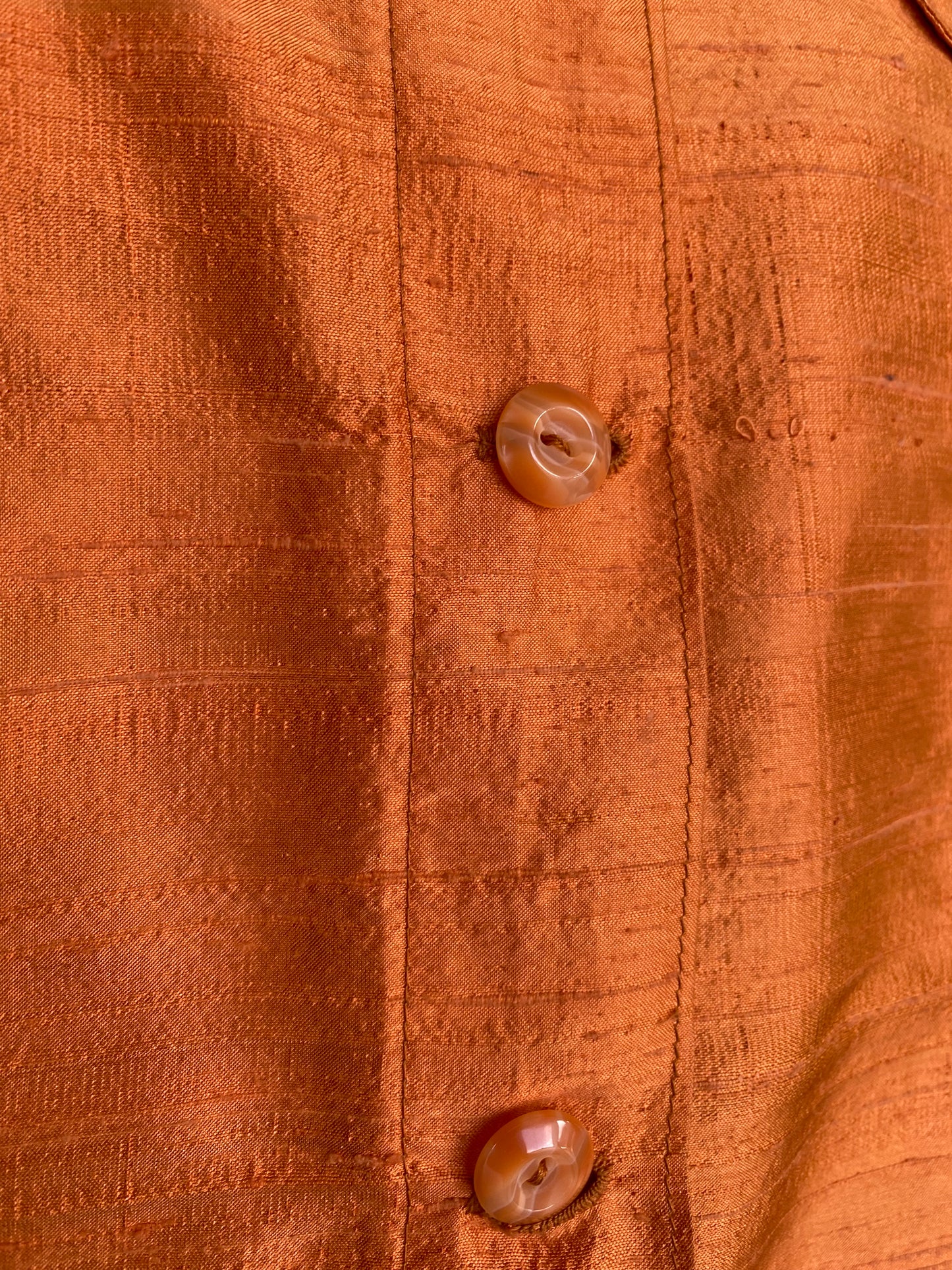 Camicia in shantung arancione - TG 42/44