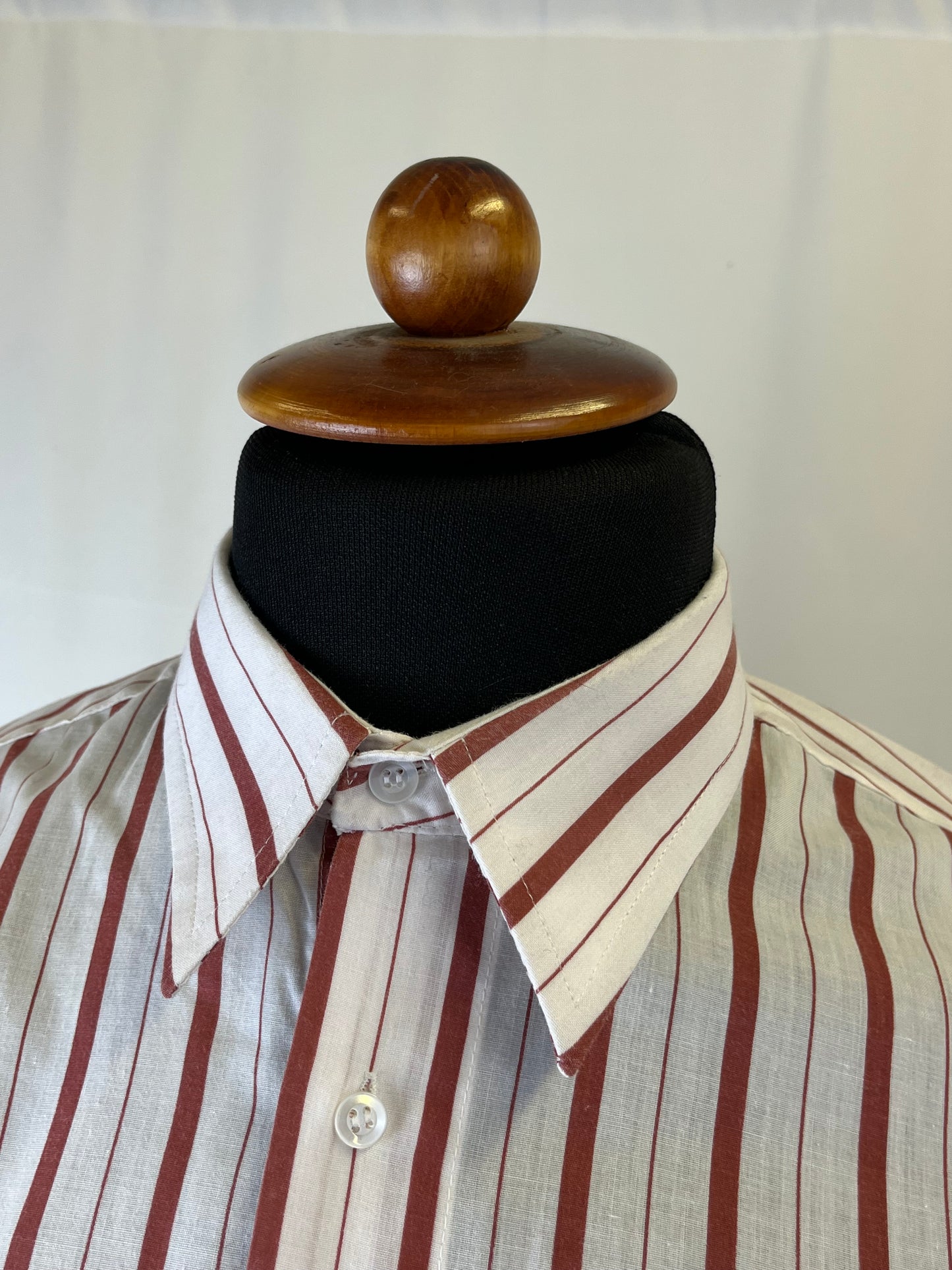 Camicia a righe mattone tg. M-L