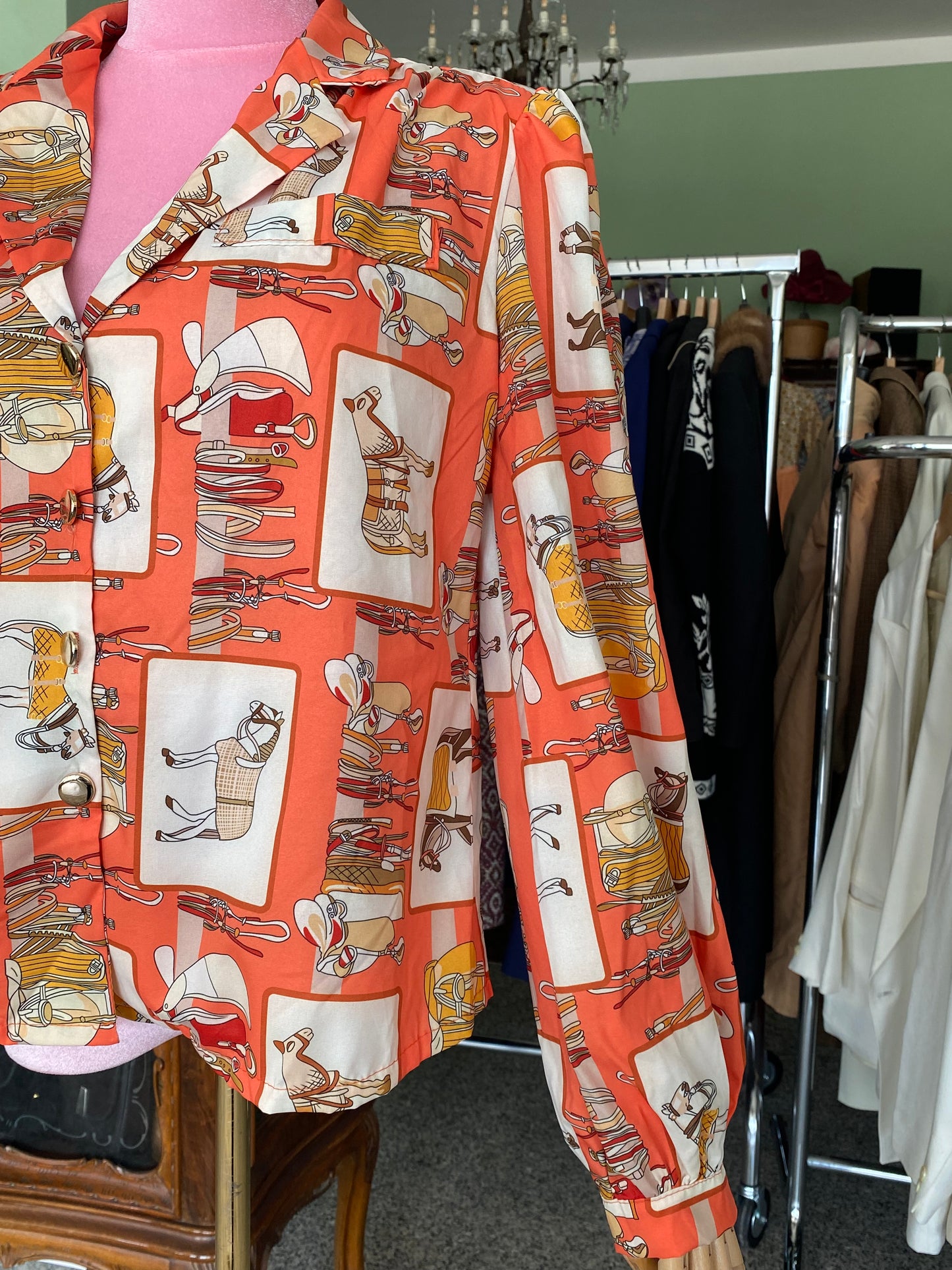 Camicia con cavalli - TG. 44/46/48