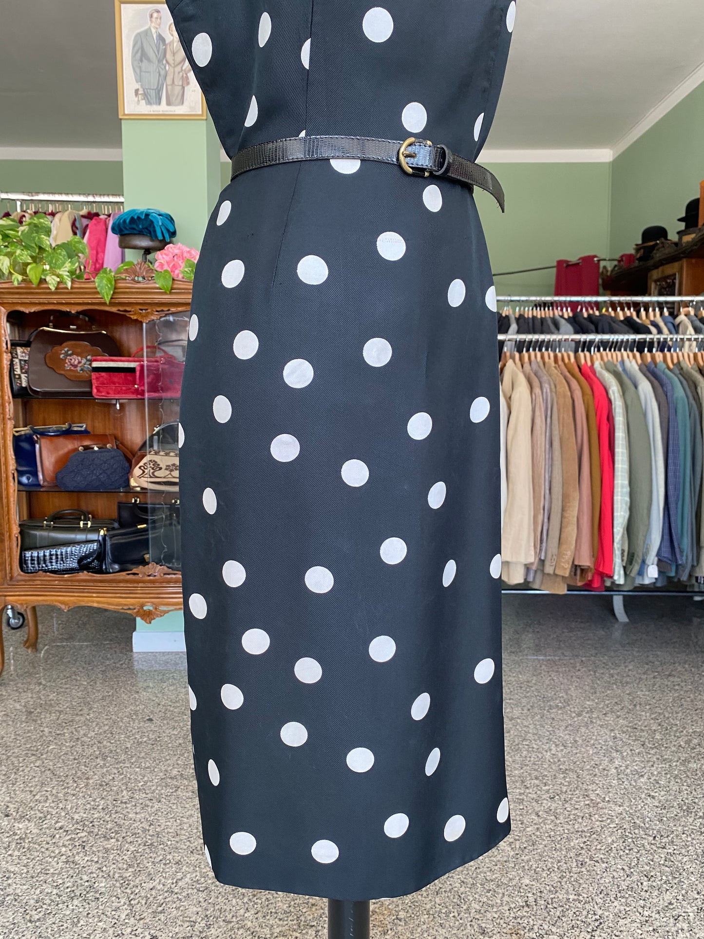 Abito a pois sartoriale anni ‘60 - TG. 44 circa
