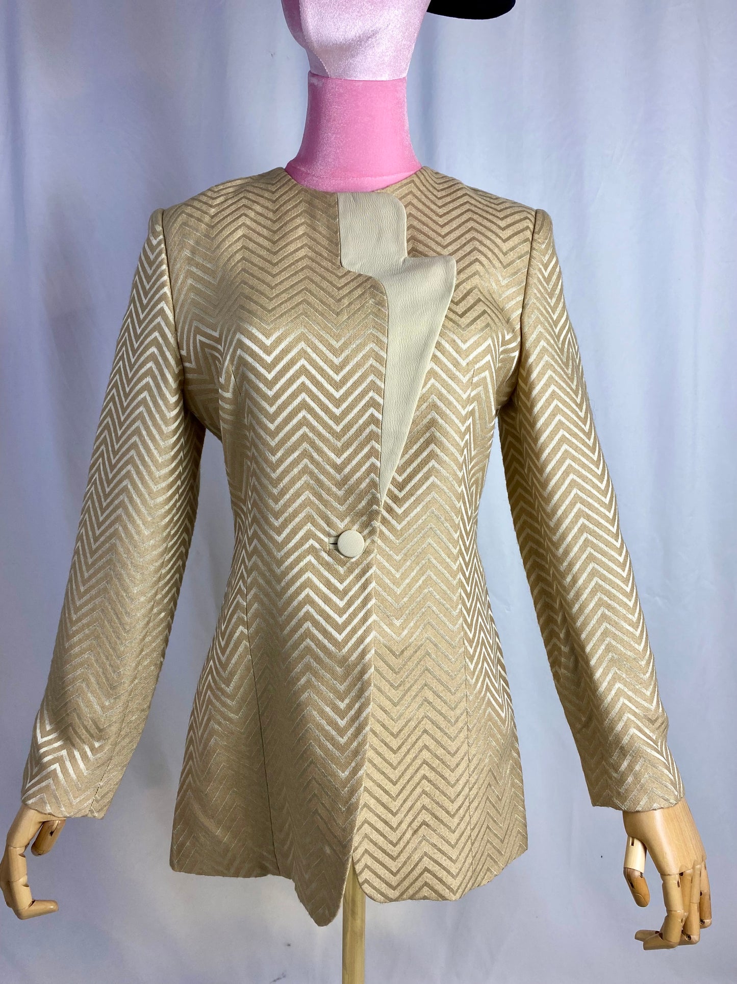 Giacca fantasia Chevron- TG. 40/42
