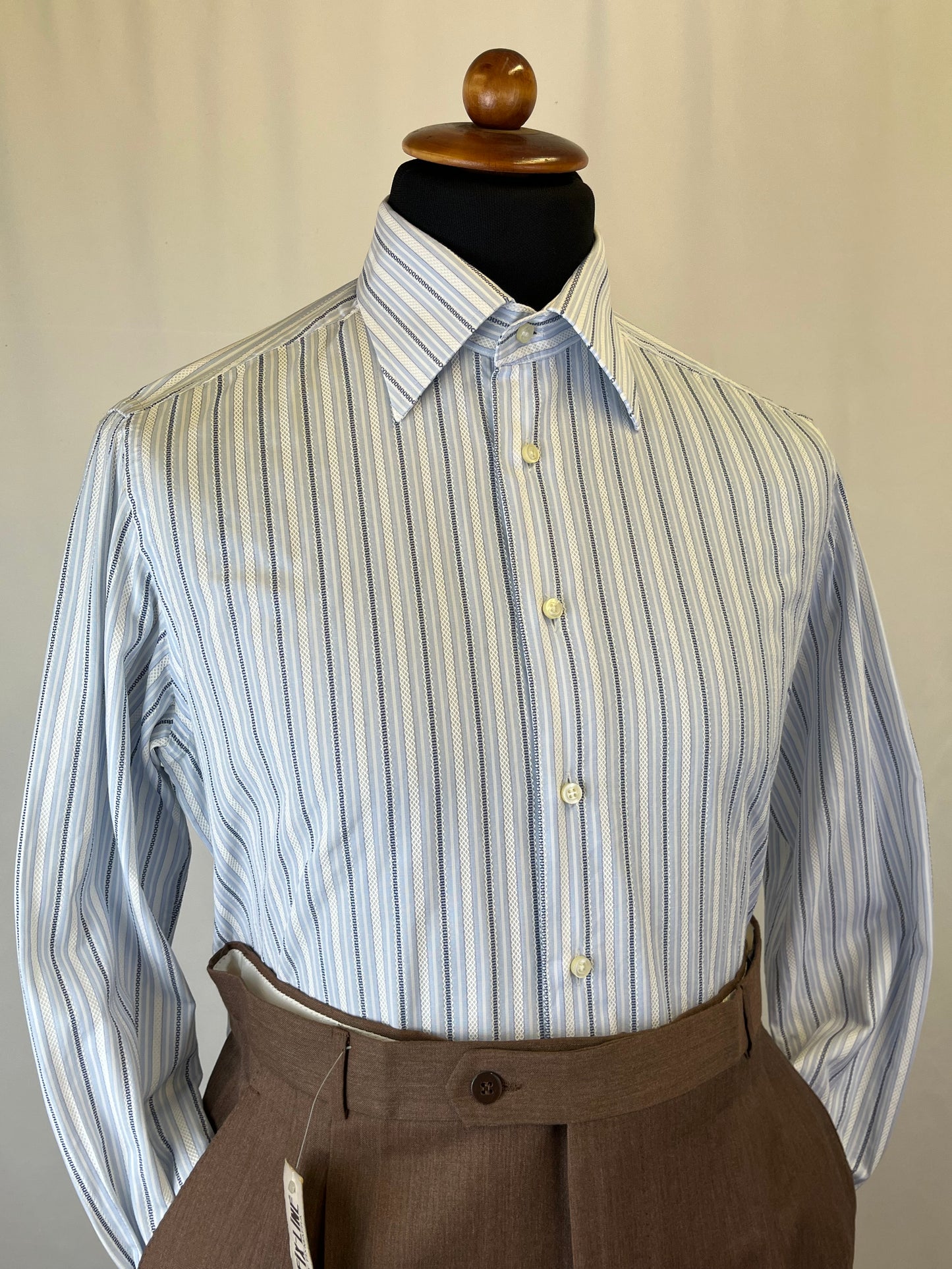 Camicia a righe azzurra tg. M-L