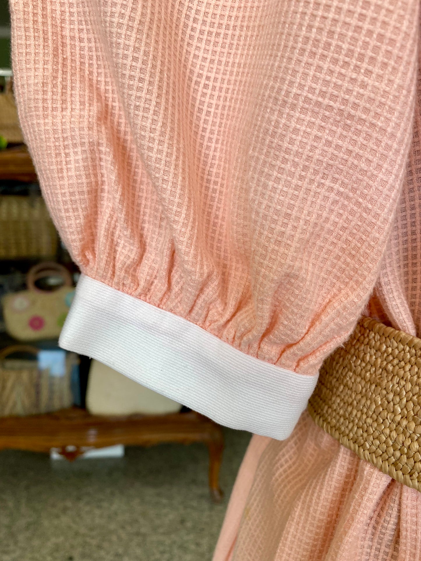 Abito Vintage Sartoriale Anni ’60 in Piqué di Cotone - TG. 46