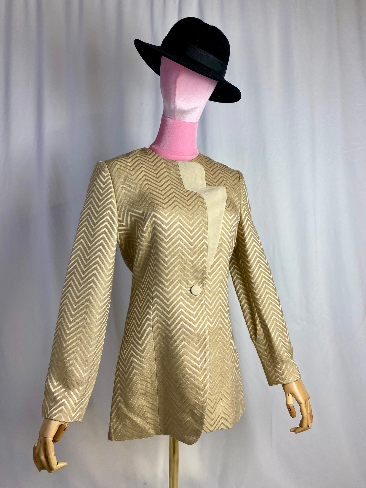 Giacca fantasia Chevron- TG. 40/42