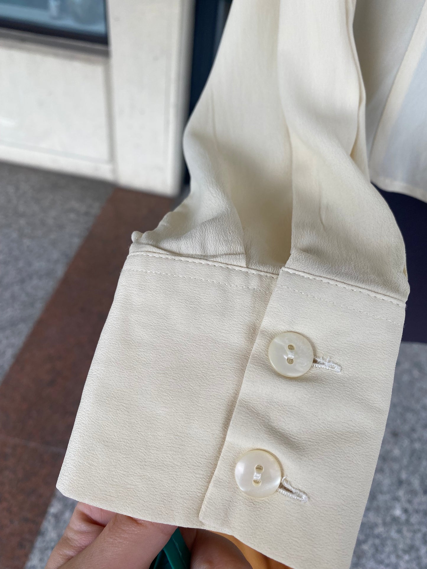 Camicia in seta panna - TG. 38/40